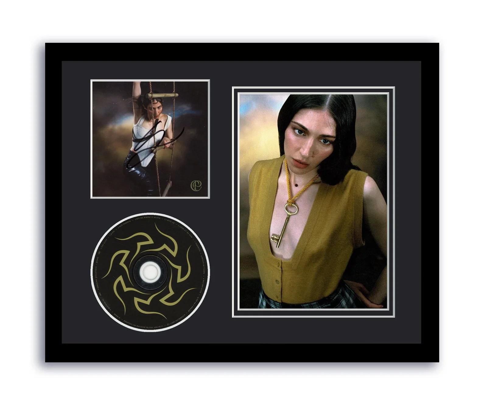 Caroline Polachek — Caroline Polachek Signed 11x14 Framed CD Photo Desire I Want Turn Into You ACOA