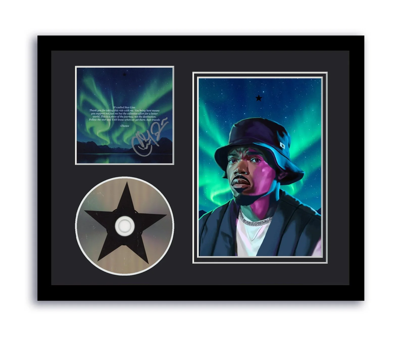 Chance the Rapper — Chance the Rapper Autographed Signed 11x14 Custom Framed CD Photo STAR LINE ACOA