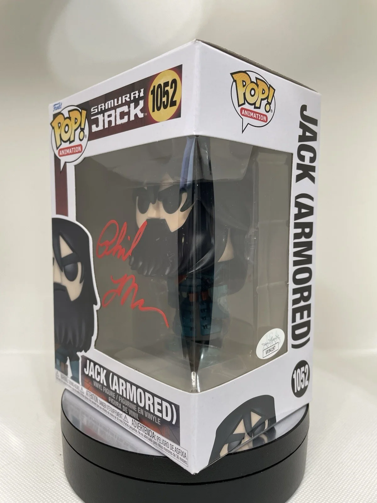Phil LaMarr — Funko Pop Jack (Armored) 1052, Signed by Phil LaMarr, JSA, Mint, image 2