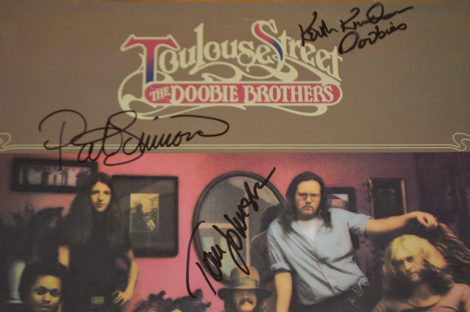 Doobie Brothers Simmons /Johnston /Knudsen Signed "Toulouse Street" LP ~ BGS LOA, изображение 3
