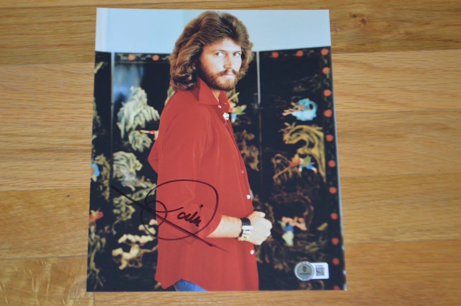 Bee Gees ~ Barry Gibb Autographed Vintage 8x10 Photo with Beckett Hologram, изображение 4
