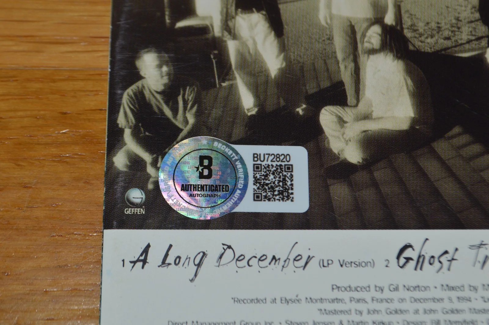 Counting Crows Adam Duritz Signed "A Long December" CD Cover w/ Beckett Hologram, image 4