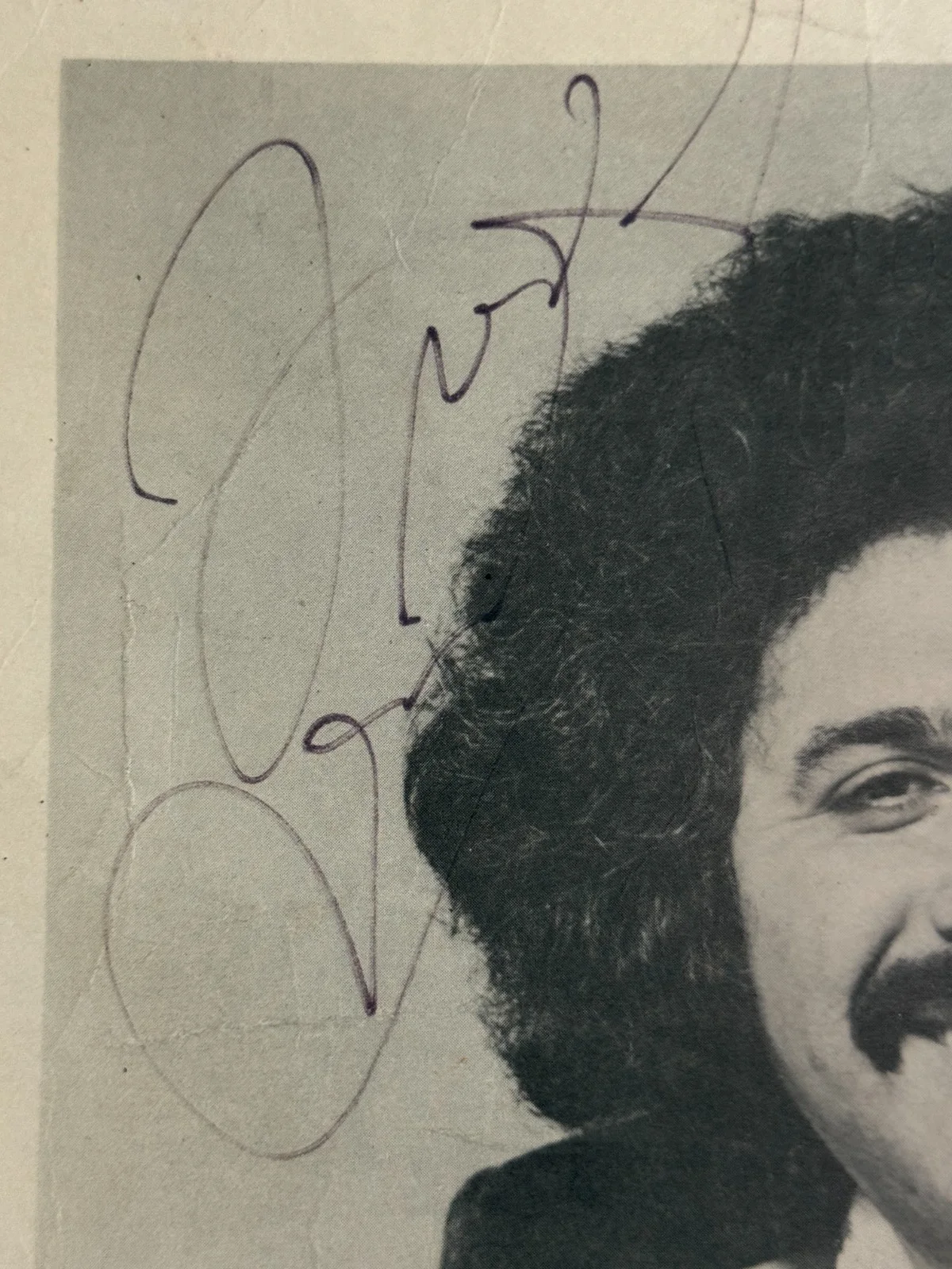 Freddy Fender Autographed 8.5x11 abc Dot Records Promotional Card, Country Music, изображение 2