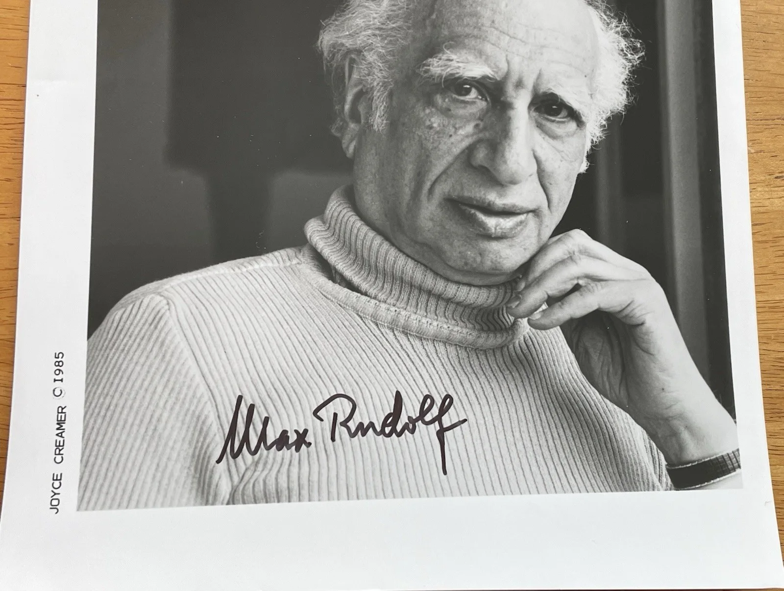 German Conductor Max Rudolf Autograph Photo, image 2