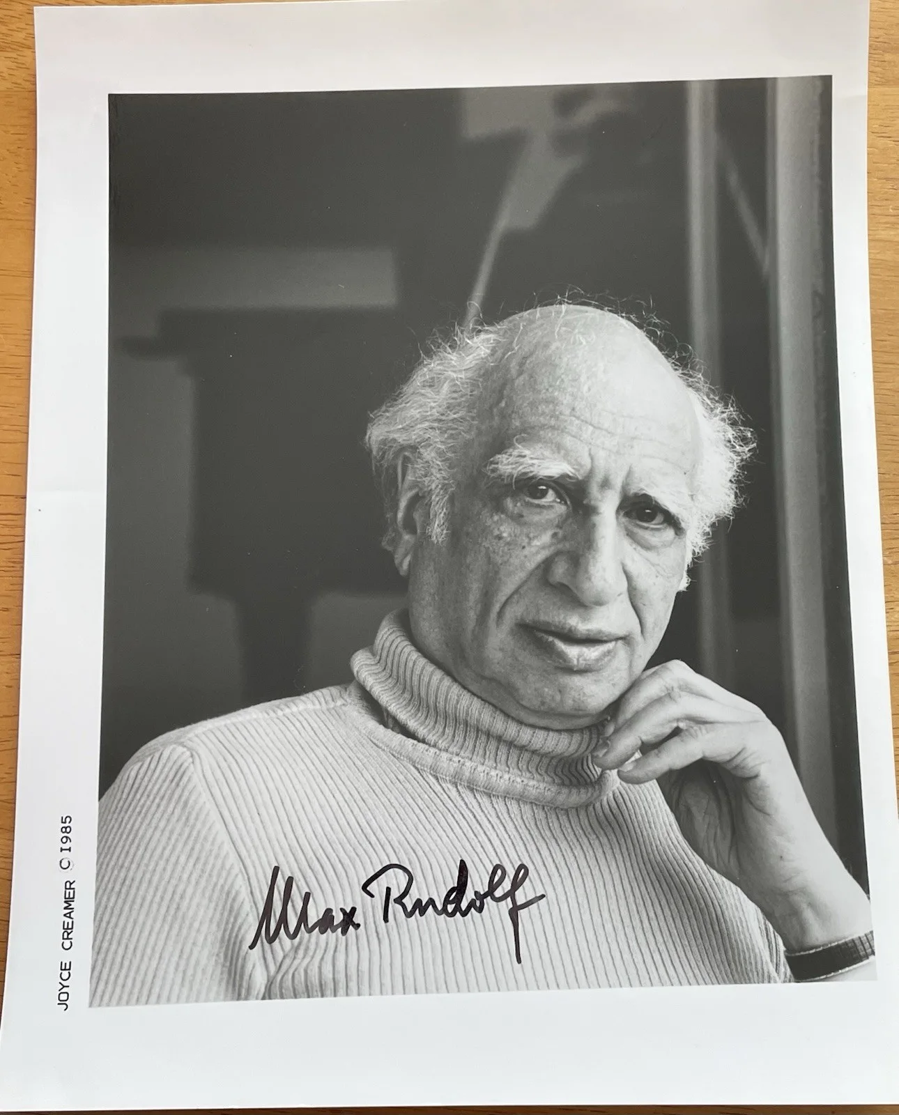 German Conductor Max Rudolf Autograph Photo, image 3