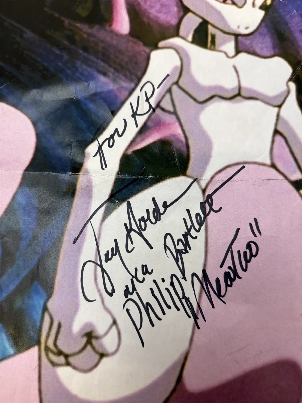 Jay Goede — Jay Goede signed Mewtwo Pokeman 11x7 picture, изображение 2