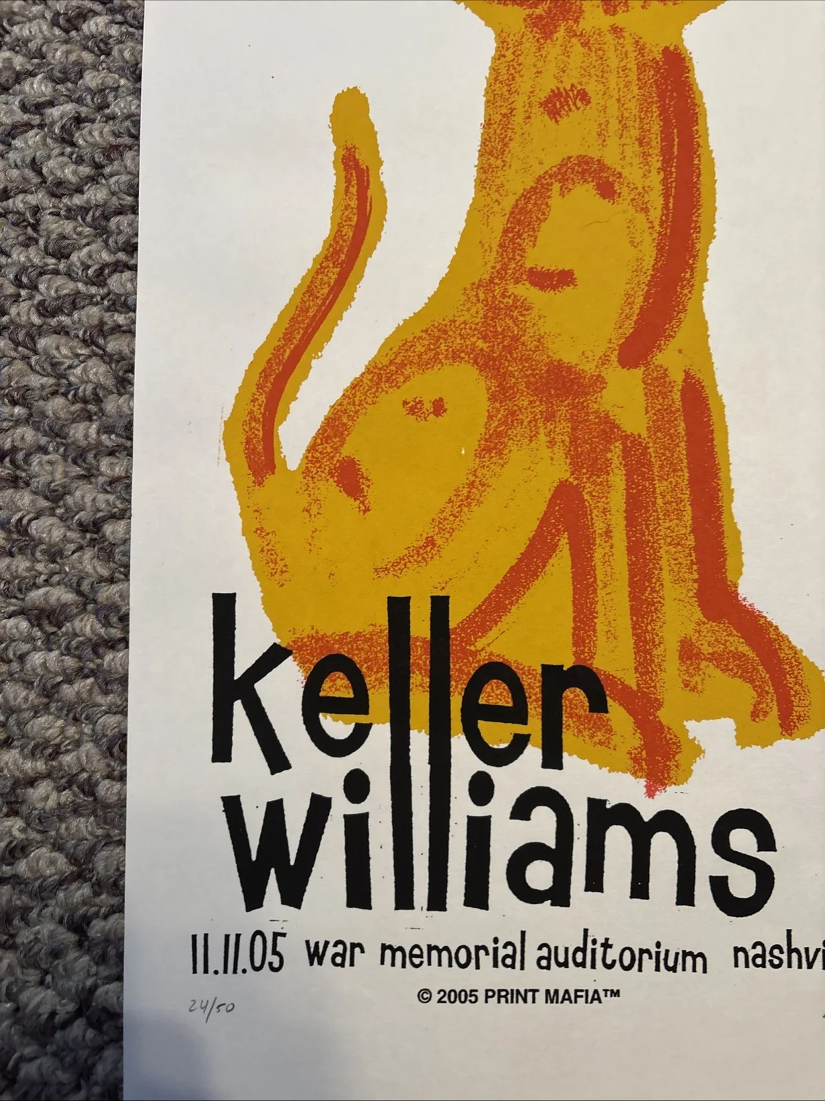 Concert Poster Keller Williams 11/11/05 Signed/#, image 5