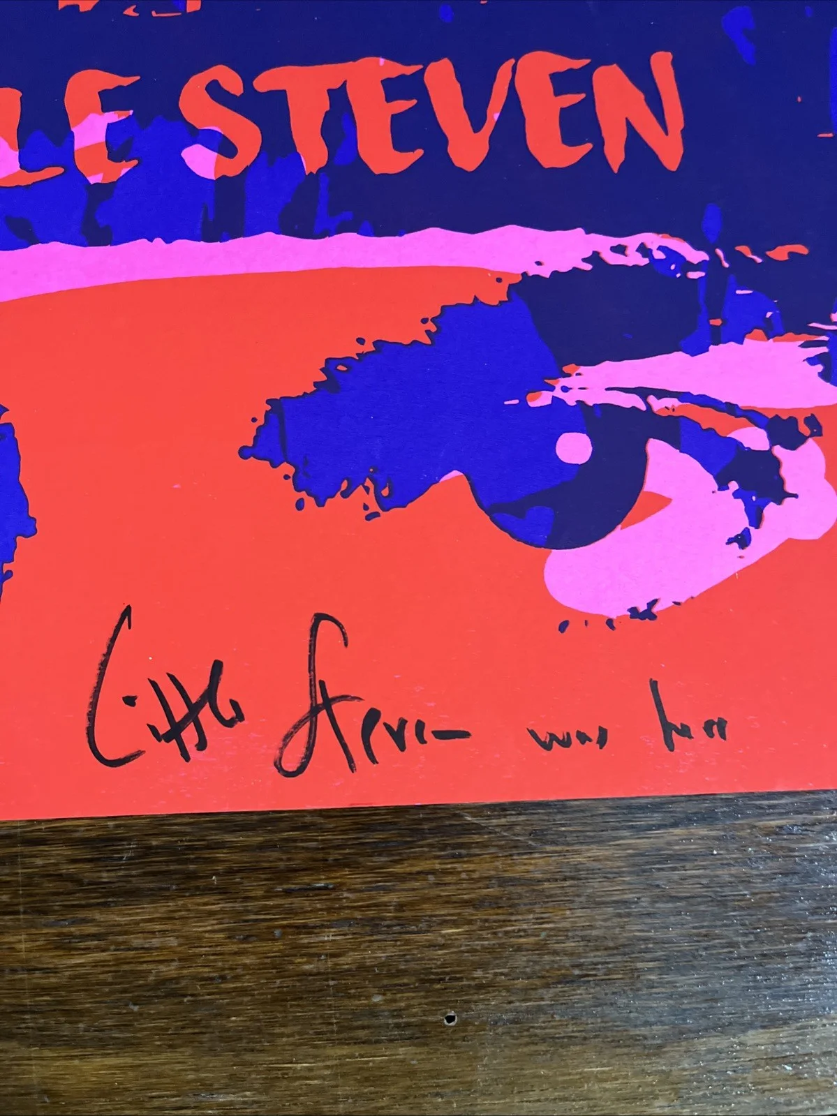 Little Steven Van Zandt Soul Fire Lithograph Poster Signed Autographed Sopranos, image 2