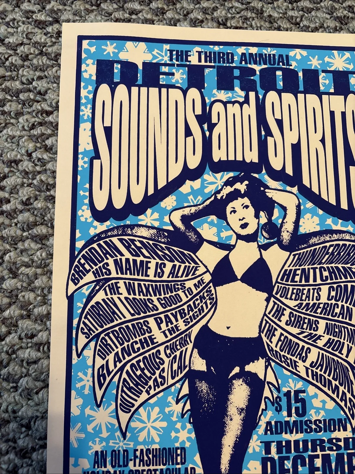 Concert Poster “Sound And Spirits” 12/23/04 Signed, image 2