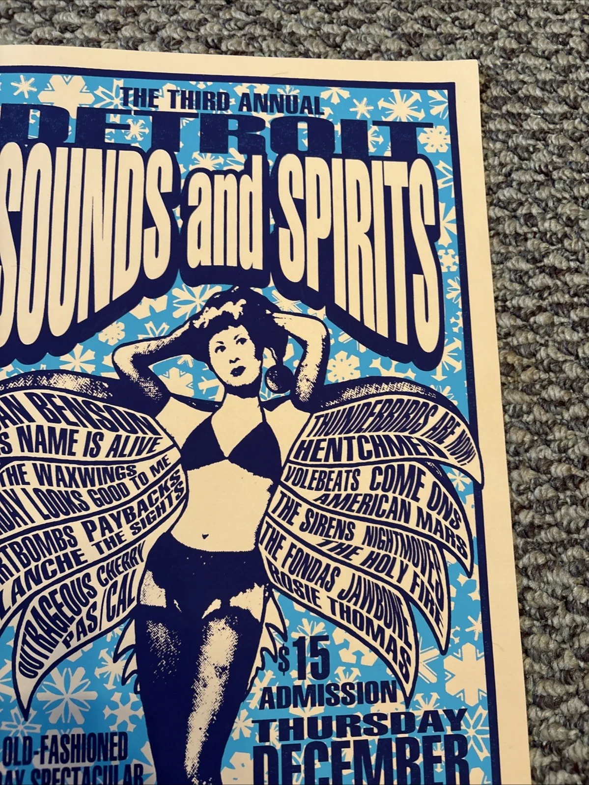 Concert Poster “Sound And Spirits” 12/23/04 Signed, image 3