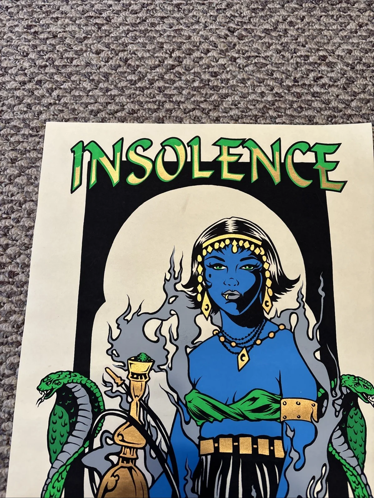 Vintage Concert Poster “Insolence”/ Bionic Drive Signed/#, image 3
