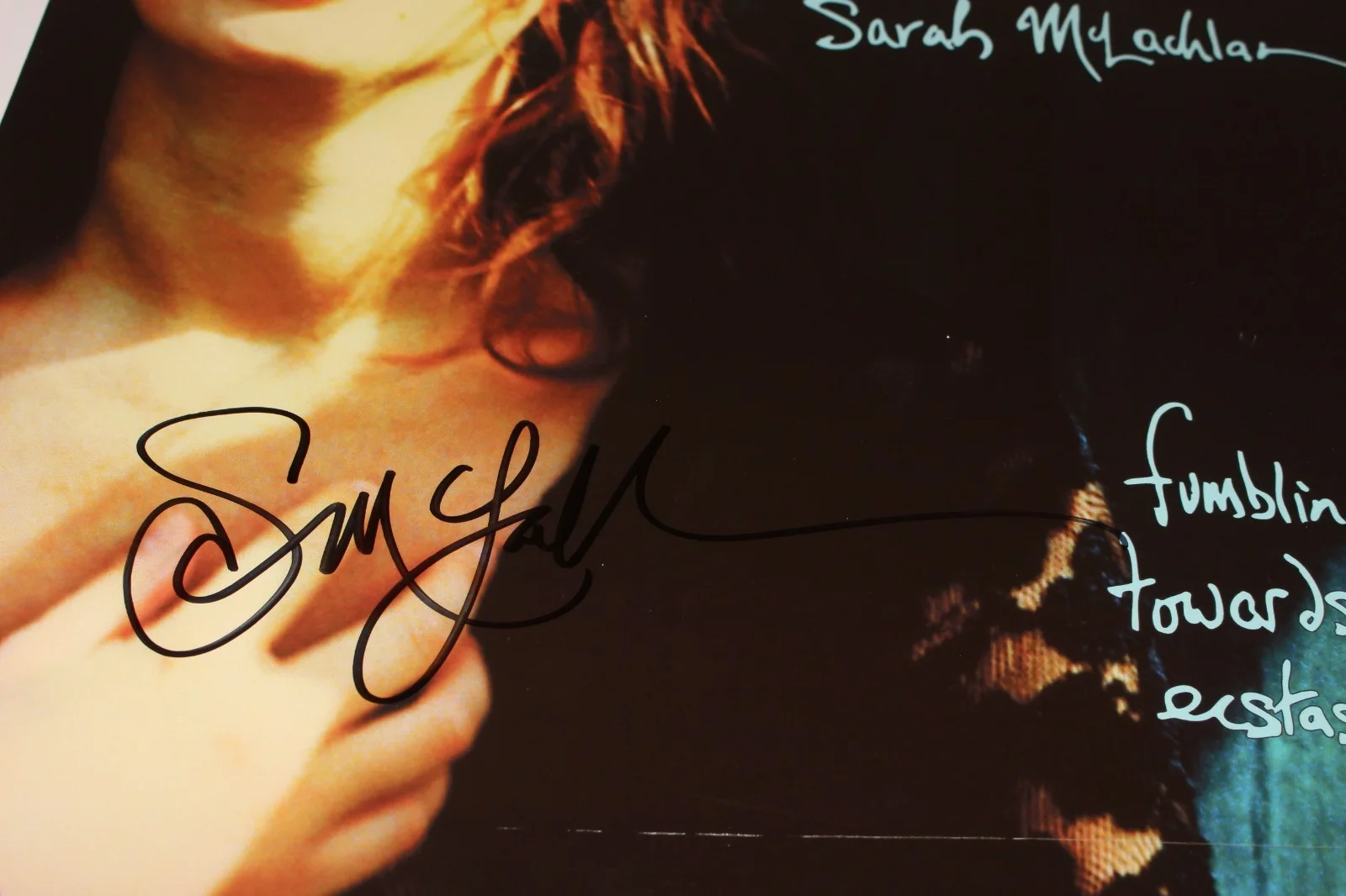 SARAH MCLACHLAN SIGNED 'FUMBLING TOWARDS ECSTASY' ALBUM VINYL RECORD BECKETT COA, изображение 4