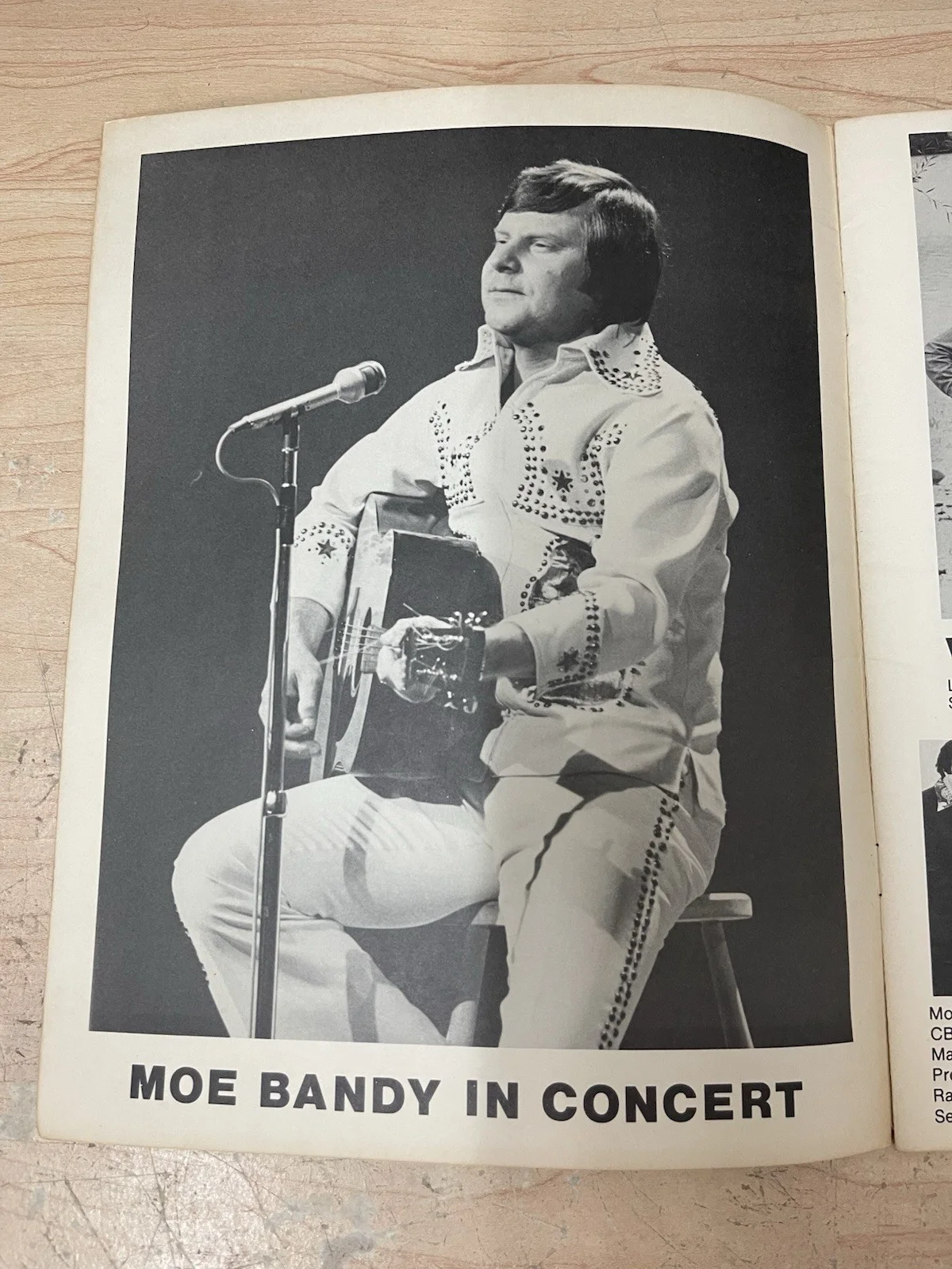 Moe Bandy Signed Promo Book, Paperback, Vintage, Country Singer, image 3