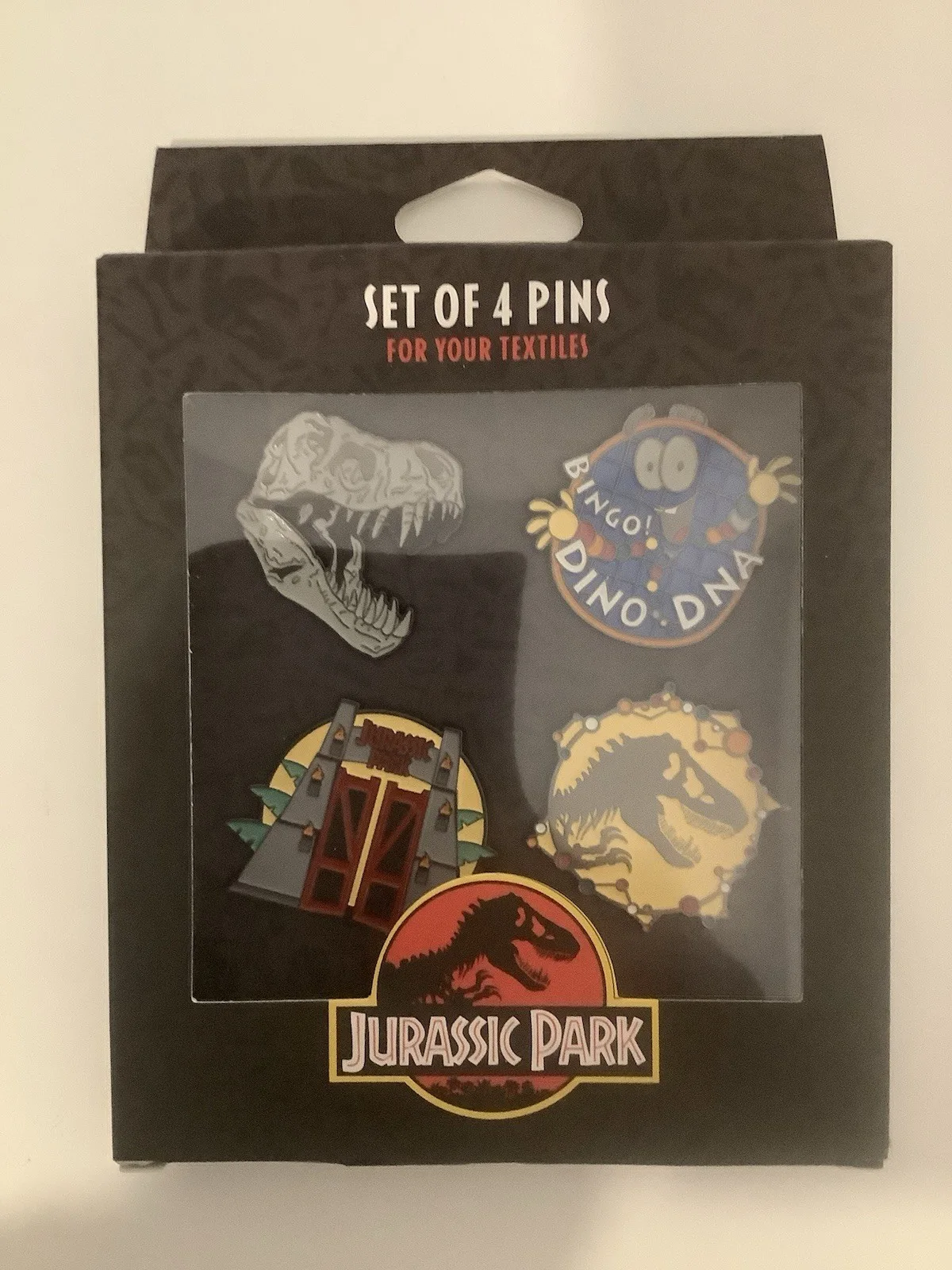 Jurassic Park Set Of 4 Enamel Pins Grupo Erik, image 2