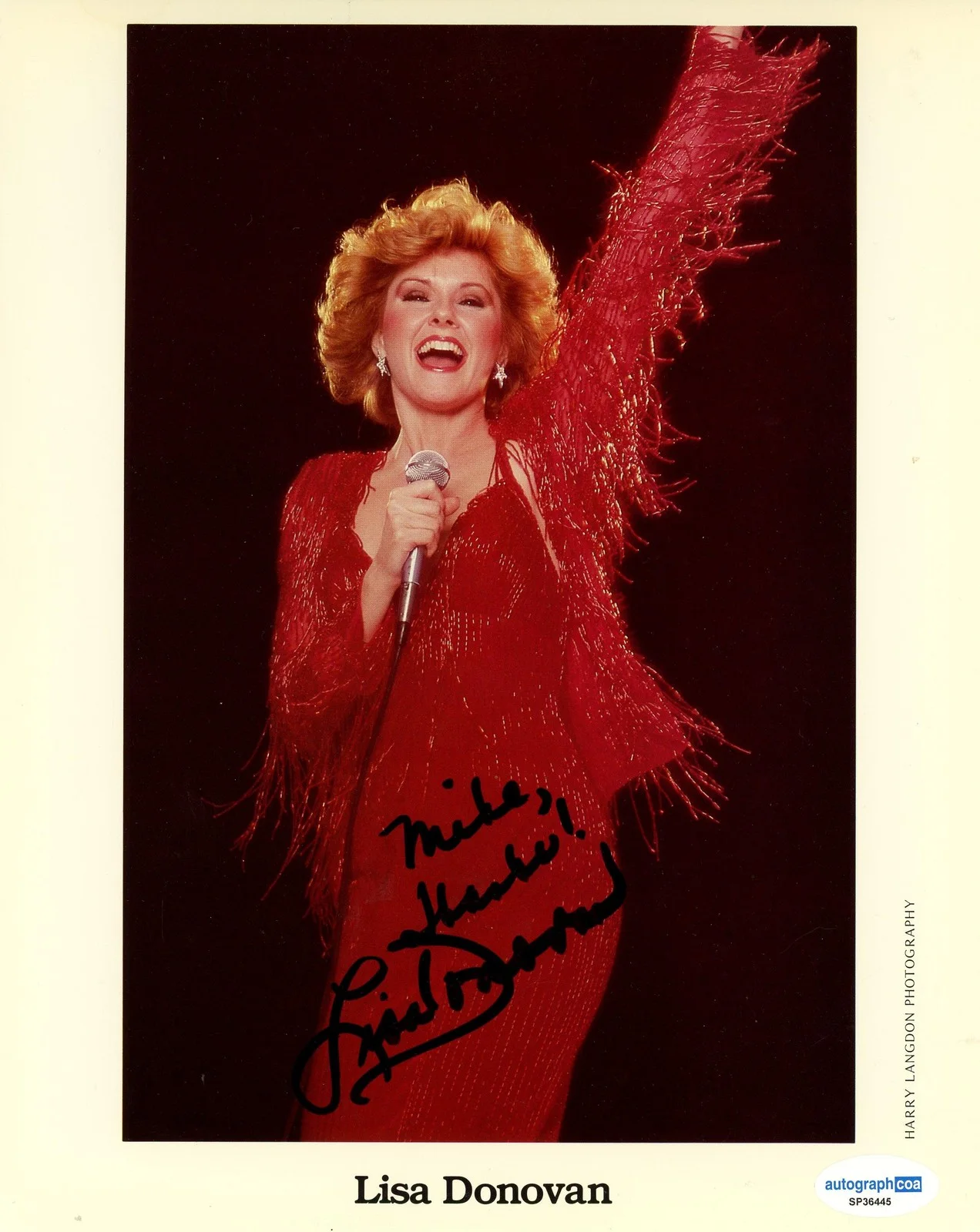 Lisa Donovan — Lisa Donovan "I Do! I Do!" AUTOGRAPH Signed 8x10 Photo 'To Mike' ACOA, изображение 2