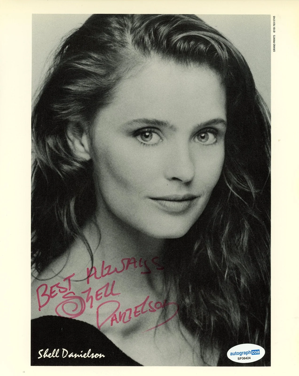 Shell Danielson — Shell Danielson "Santa Barbara" AUTOGRAPH Signed Autographed 8x10 Photo ACOA, image 2