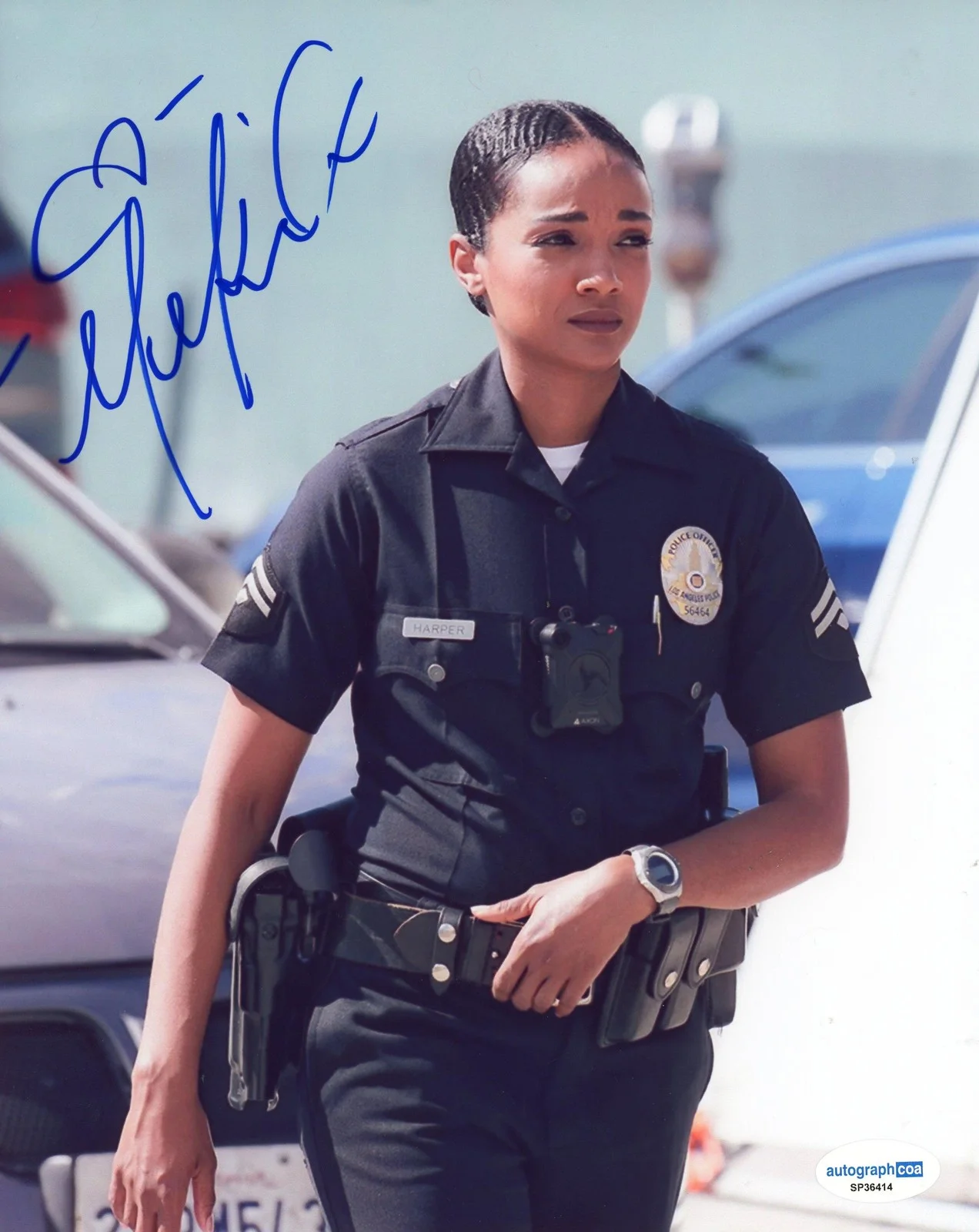 Mekia Cox — Mekia Cox "The Rookie" AUTOGRAPH Signed 'Nyla Harper' 8x10 Photo C ACOA, изображение 2