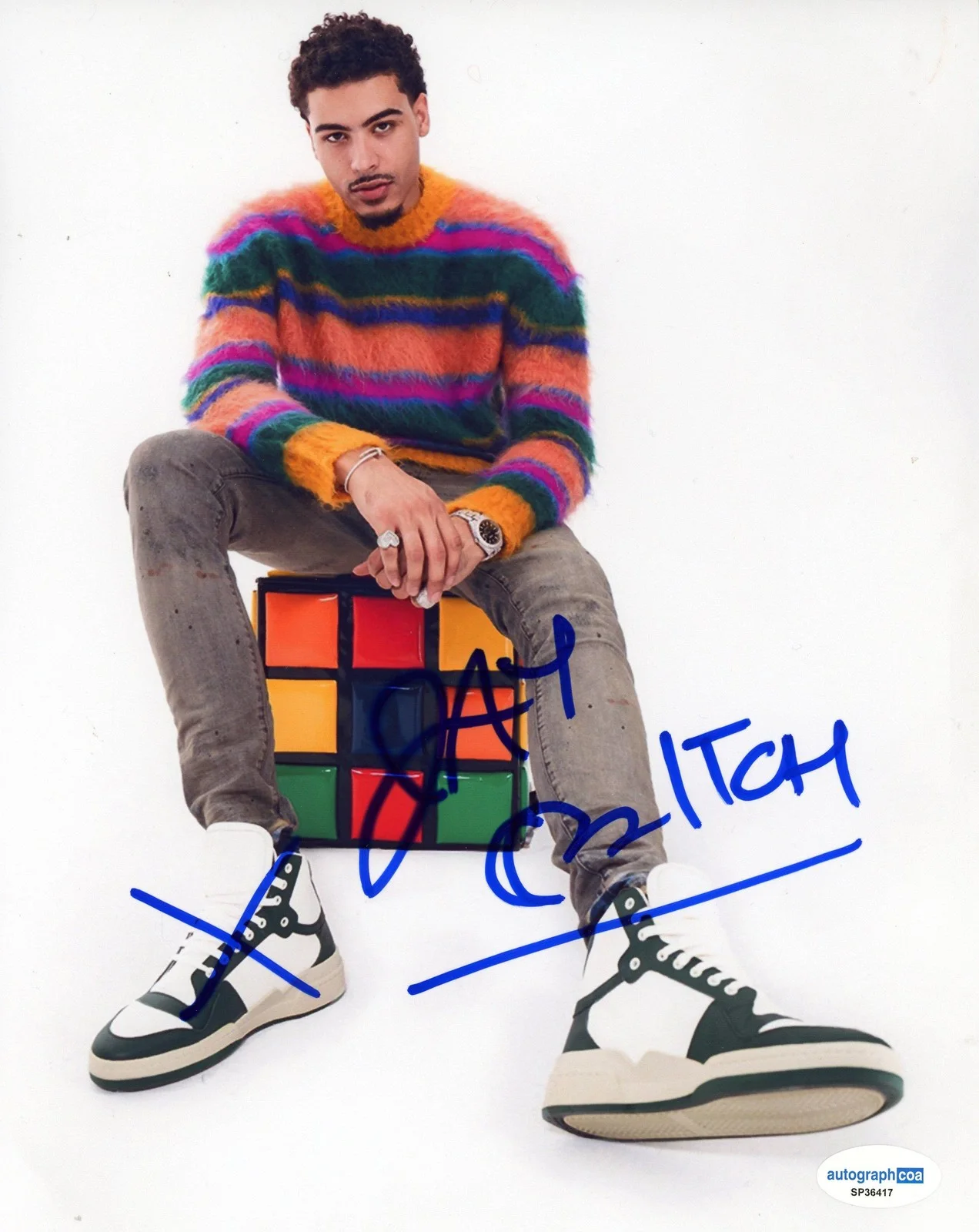Jay Critch — Jay Critch "Hood Favorite" Rapper AUTOGRAPH Signed Autographed 8x10 Photo ACOA, изображение 2