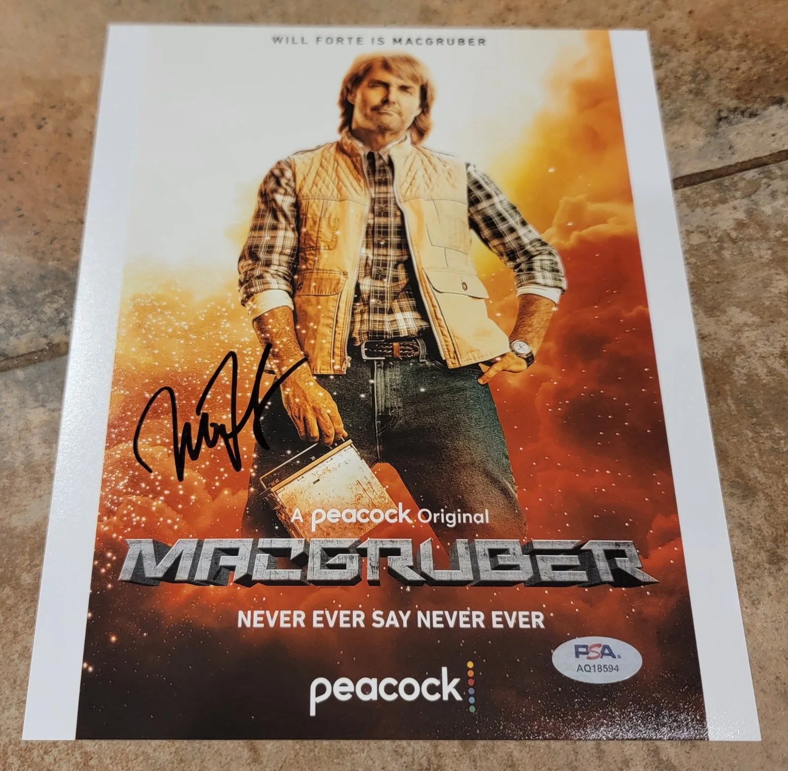 Will Forte — Will Forte signed 8x10 photo PSA DNA autograph MacGruber poster image