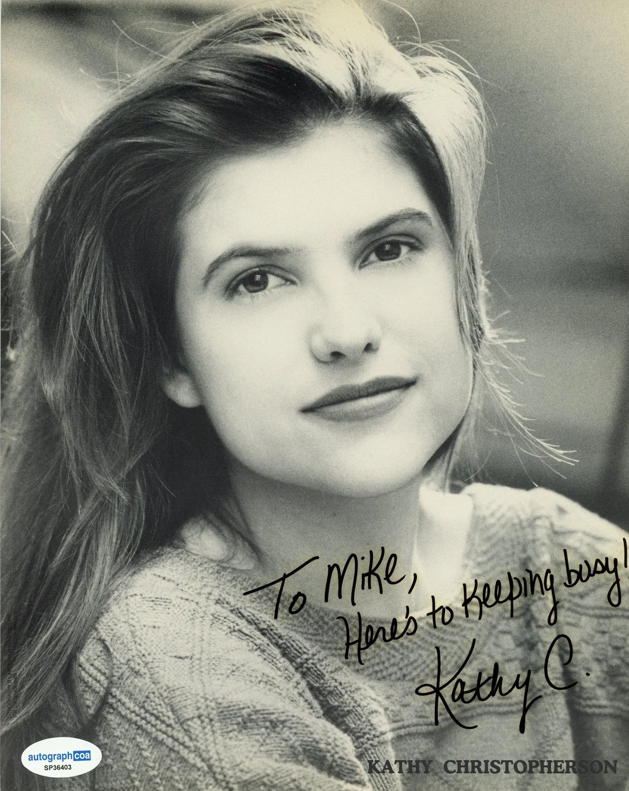 Kathy Christopherson — Kathy Christopherson "Guyver: Dark Hero" AUTOGRAPH Signed 8x10 Photo ACOA, image 2