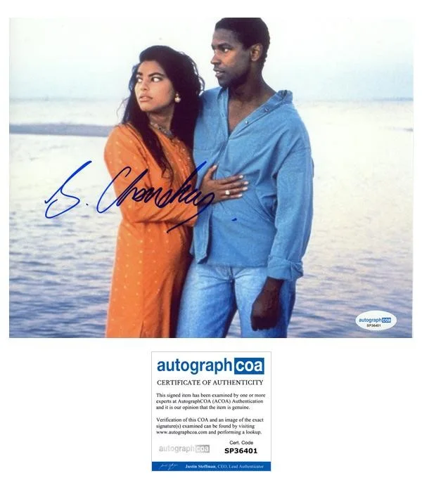 Sarita Choudhury — Sarita Choudhury "Mississippi Masala" AUTOGRAPH Signed 'Mina' 8x10 Photo ACOA