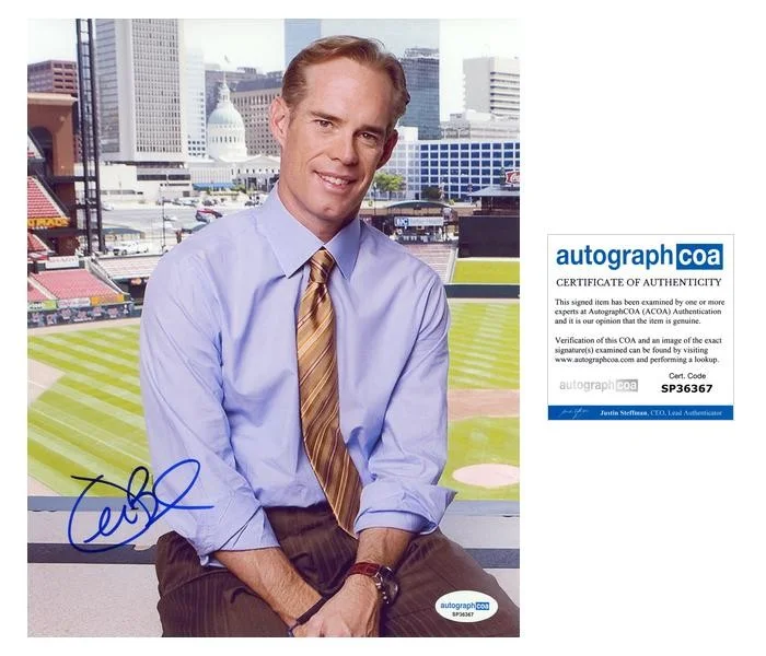 Joe Buck — Joe Buck "Fox Sports" Broadcaster AUTOGRAPH Signed Autographed 8x10 Photo ACOA
