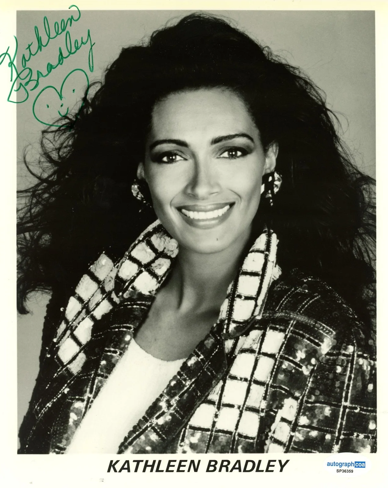 Kathleen Bradley — Kathleen Bradley "The Price is Right" SIGNED Barker's Beauty 8x10 Photo ACOA, изображение 2