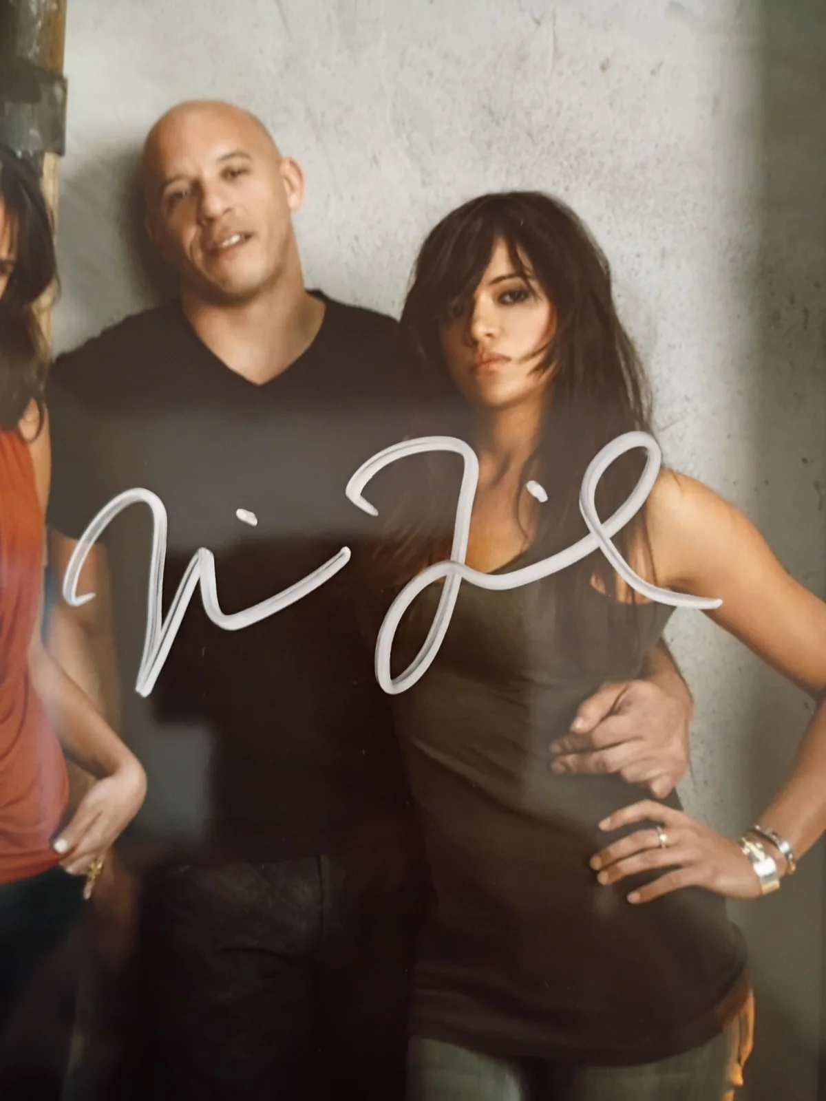 Vin Diesel / Paul Walker — Vin Diesel / Paul Walker Fast and Furious Signed 8x10 COA W/Matching Sticker, image 2