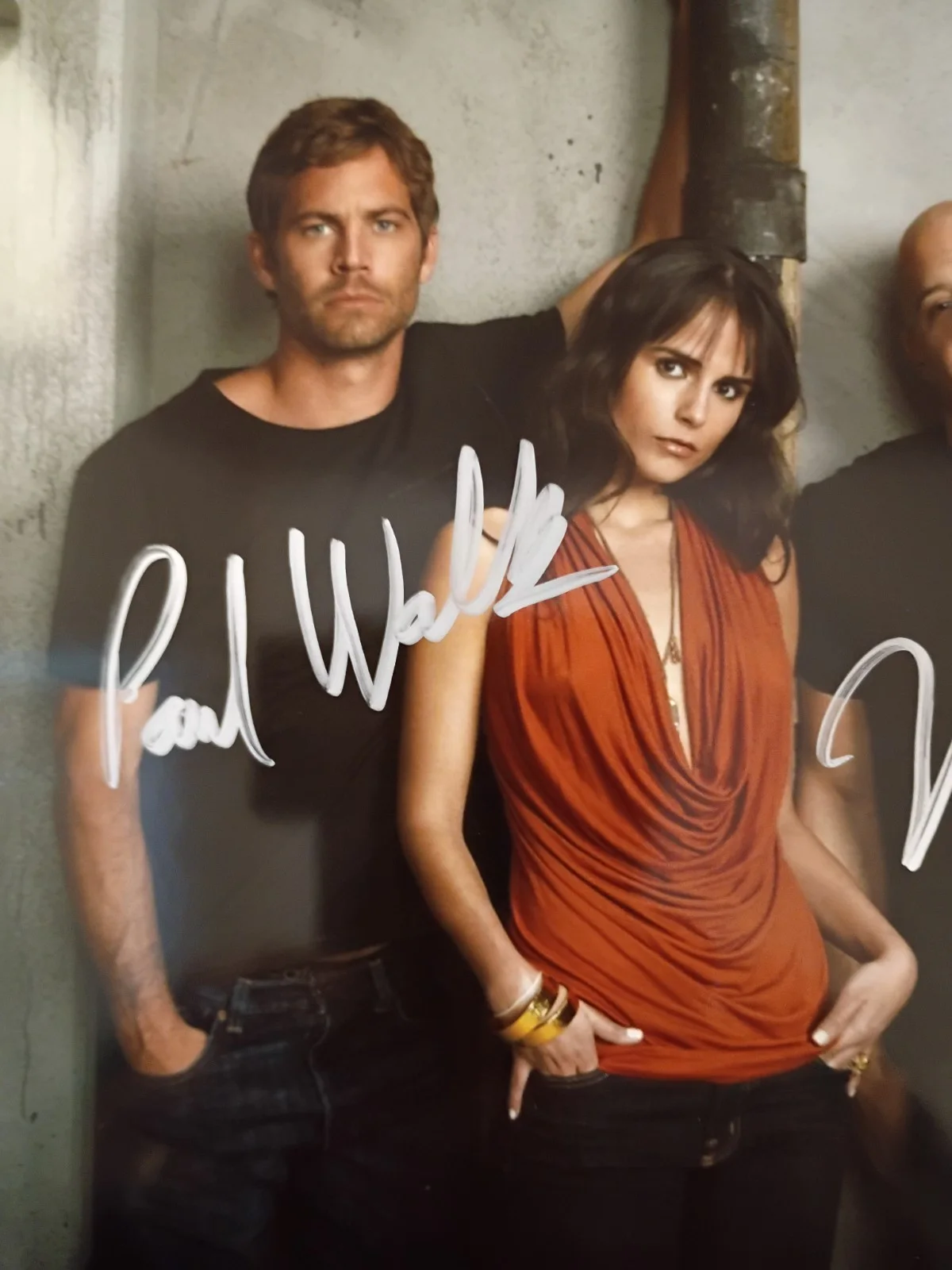 Vin Diesel / Paul Walker — Vin Diesel / Paul Walker Fast and Furious Signed 8x10 COA W/Matching Sticker, image 3