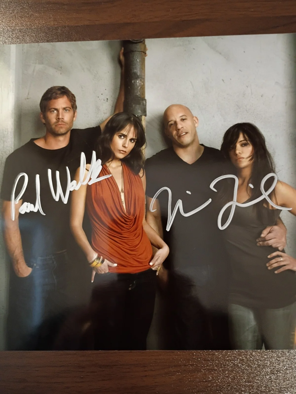Vin Diesel / Paul Walker — Vin Diesel / Paul Walker Fast and Furious Signed 8x10 COA W/Matching Sticker, image 4