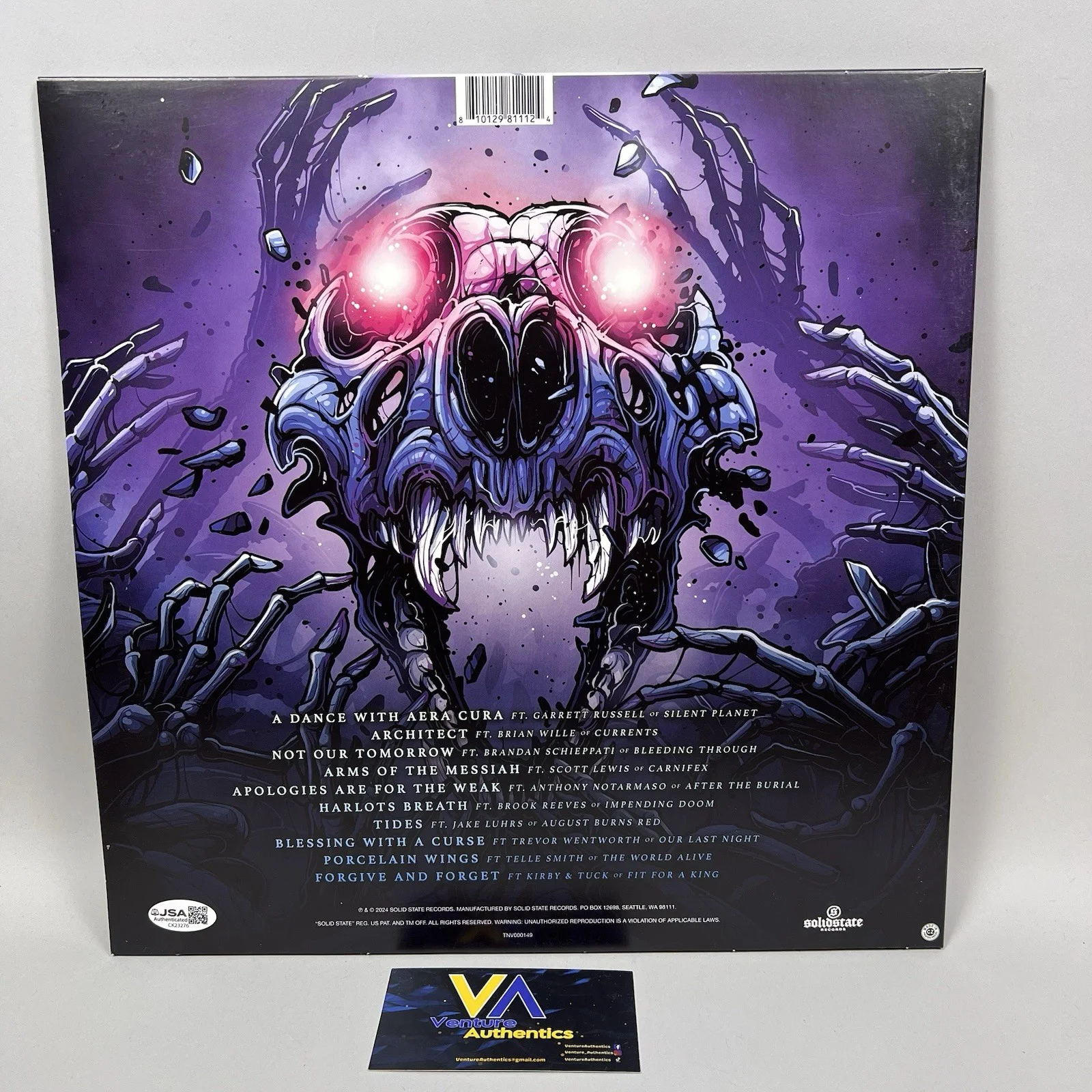 Miss May I — MISS MAY I Signed Apologies Are For The Weak Vinyl Lp Album w/ JSA COA, image 3