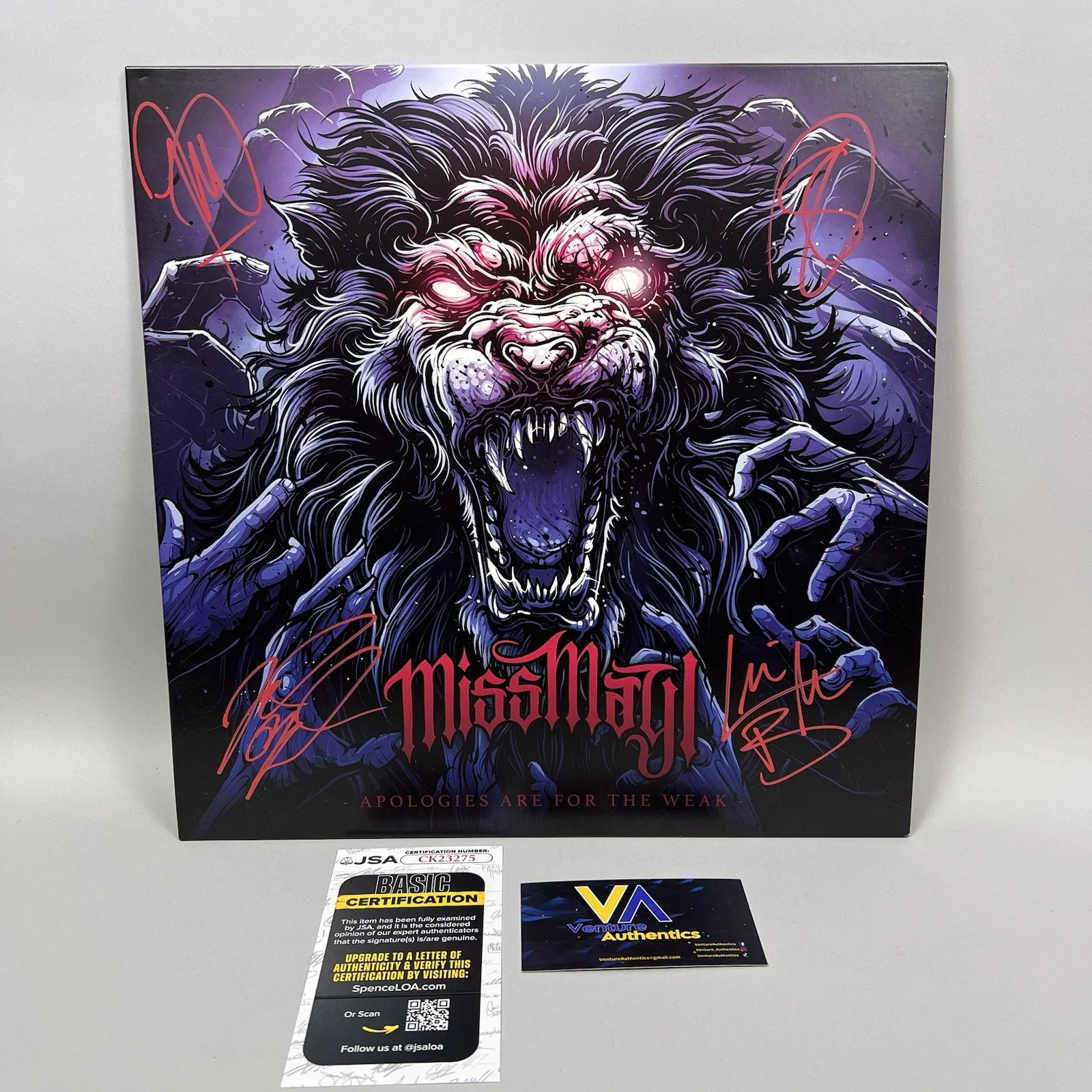 Miss May I — MISS MAY I Signed Apologies Are For The Weak Vinyl Lp Album w/ JSA COA, image 5