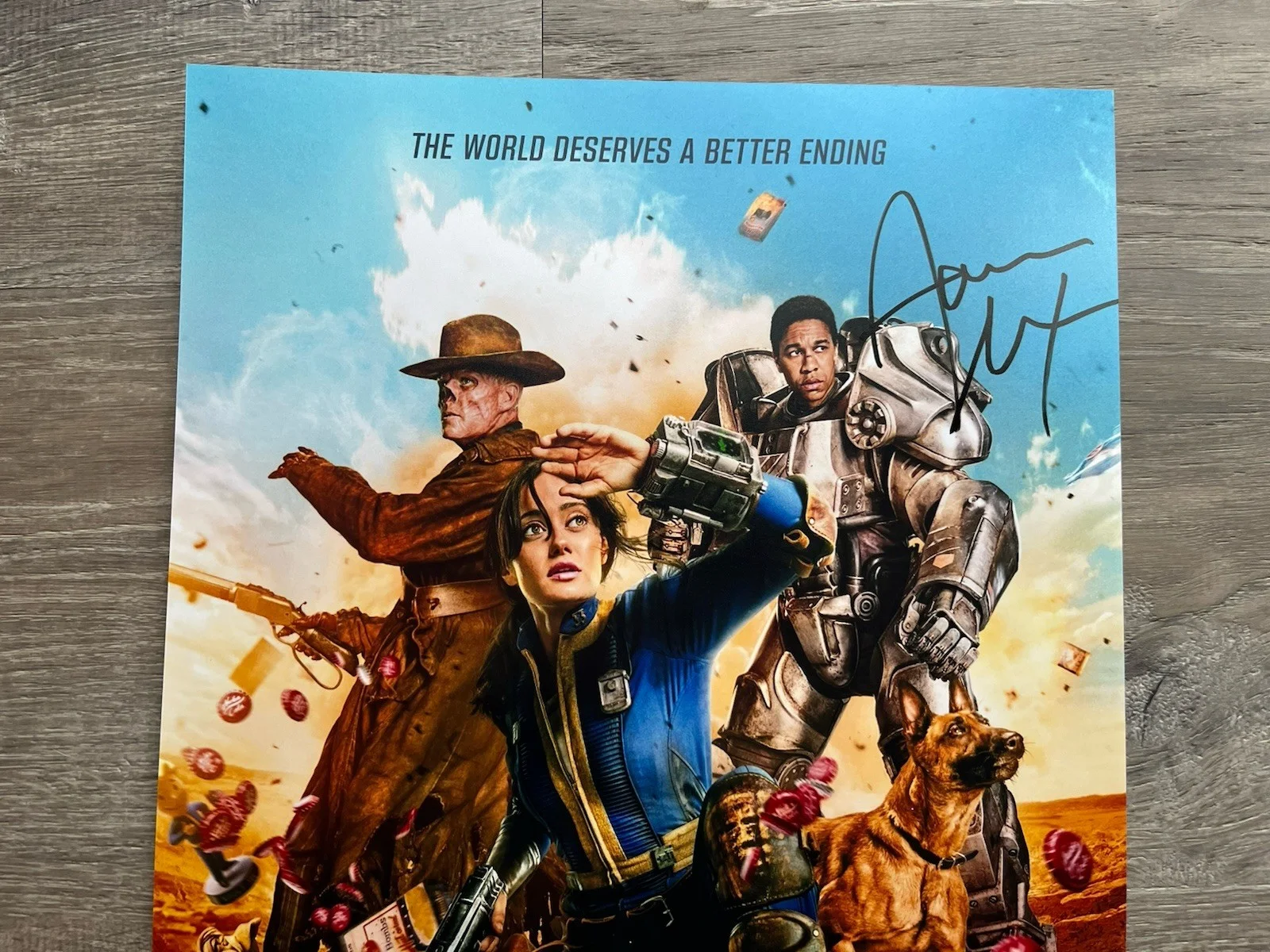 Aaron Moten — Aaron Moten Signed Fallout 11x17 Photo Beckett COA Maximus, изображение 3