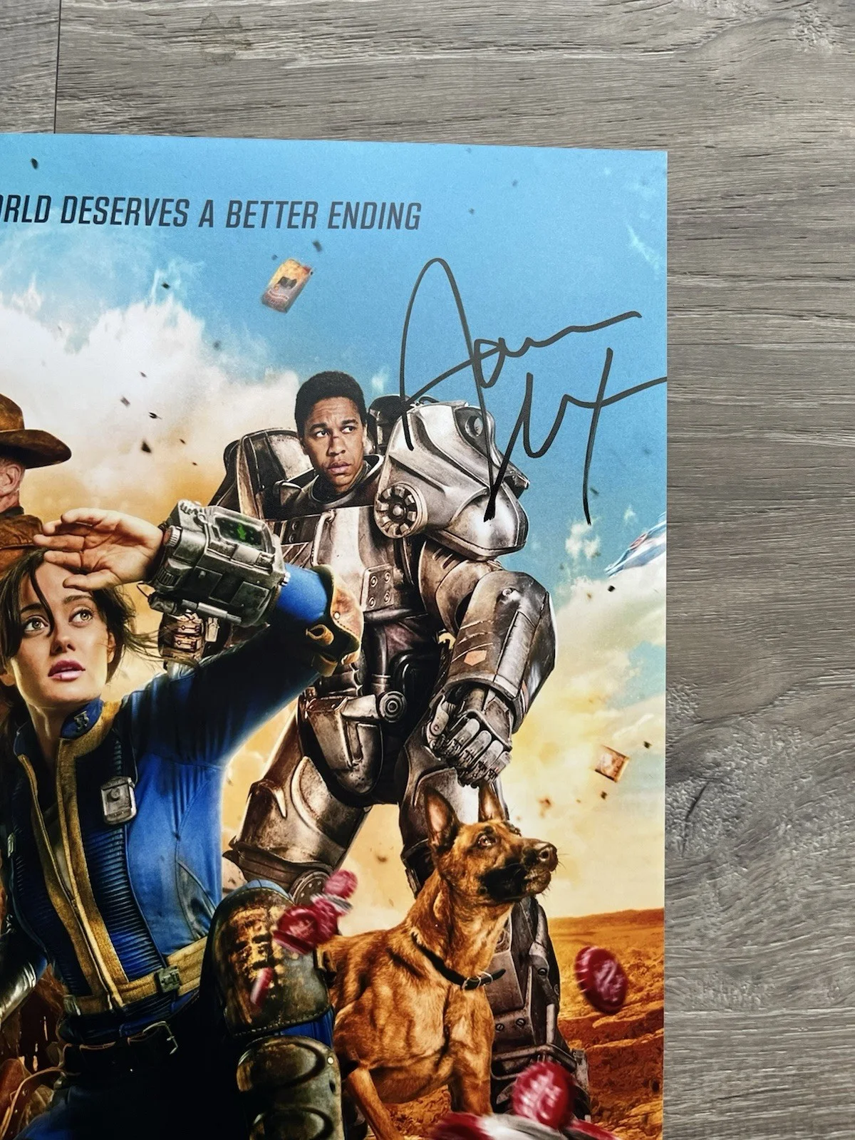 Aaron Moten — Aaron Moten Signed Fallout 11x17 Photo Beckett COA Maximus, изображение 4