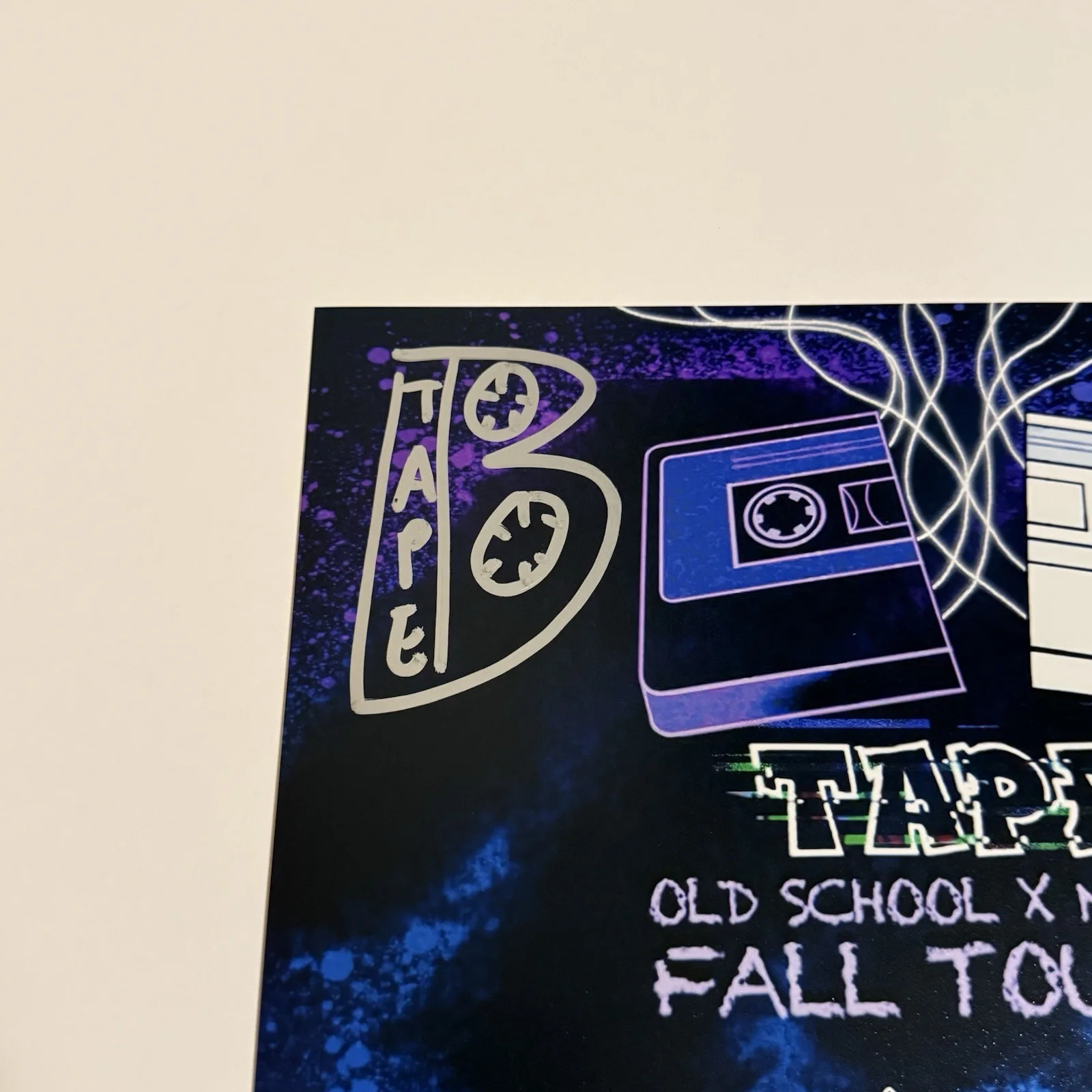 TAPE B SIGNED OLD SCHOOL NEW SCHOOL FALL TOUR PHOTO EDM DJ JSA COA, изображение 2