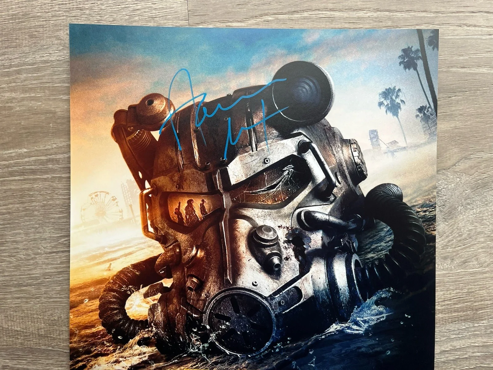 Aaron Moten — Aaron Moten Signed Fallout 11x14 Photo Beckett COA Maximus Brotherhood Of Steel, изображение 3