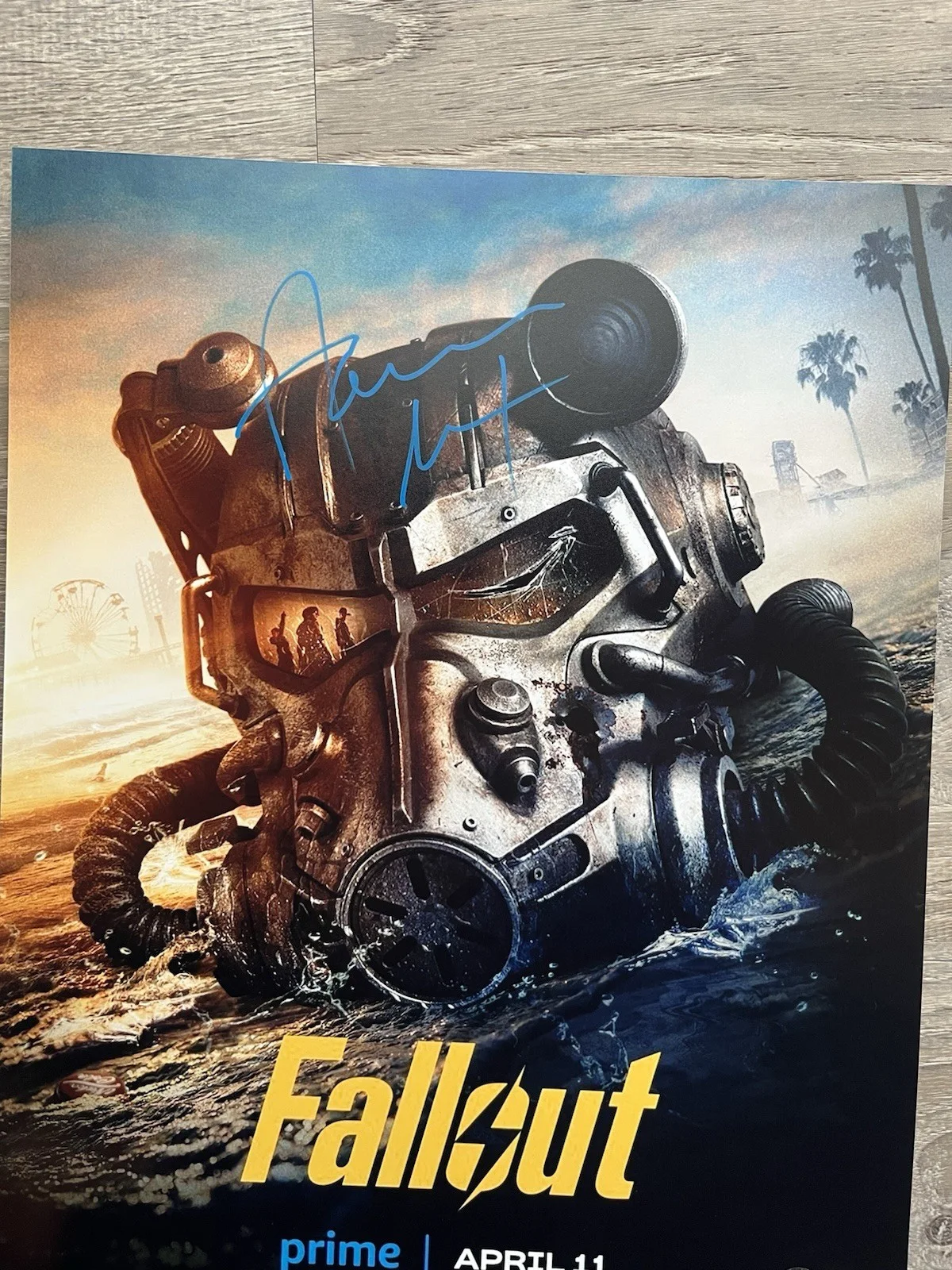 Aaron Moten — Aaron Moten Signed Fallout 11x14 Photo Beckett COA Maximus Brotherhood Of Steel, изображение 5