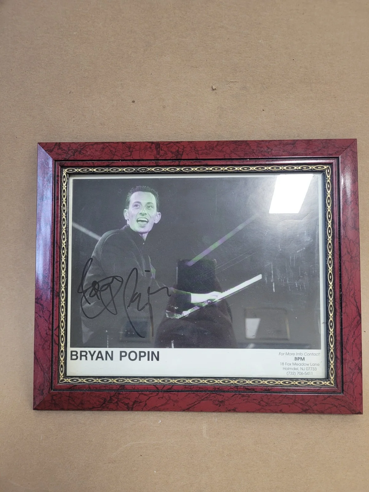 Inspirational BRYAN POPIN Signed 1994 AUTOGRAPHED Photo Gospel "You Can Make It", image 4