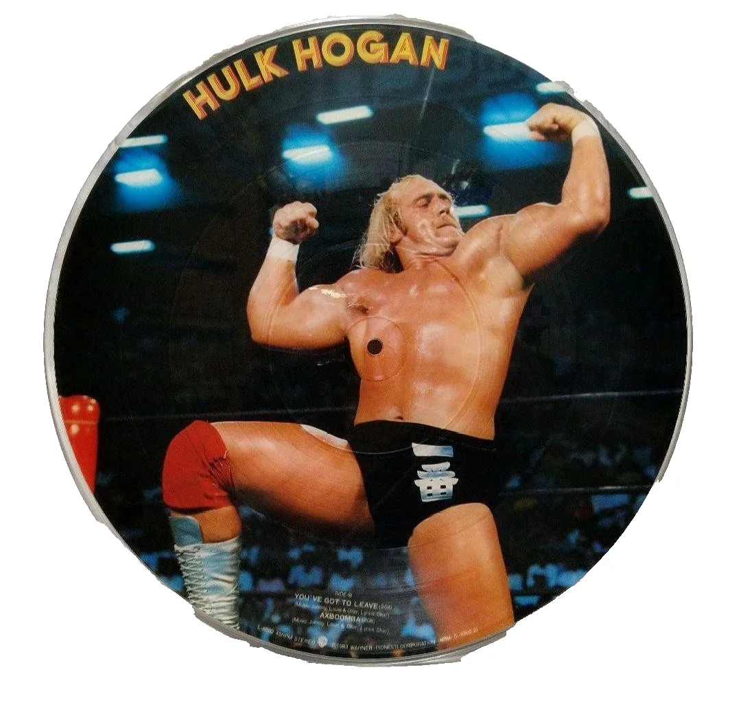 Hulk Hogan Autographed Picture Disc Vinyl Record Signed Japan Pro Wrestling, изображение 4