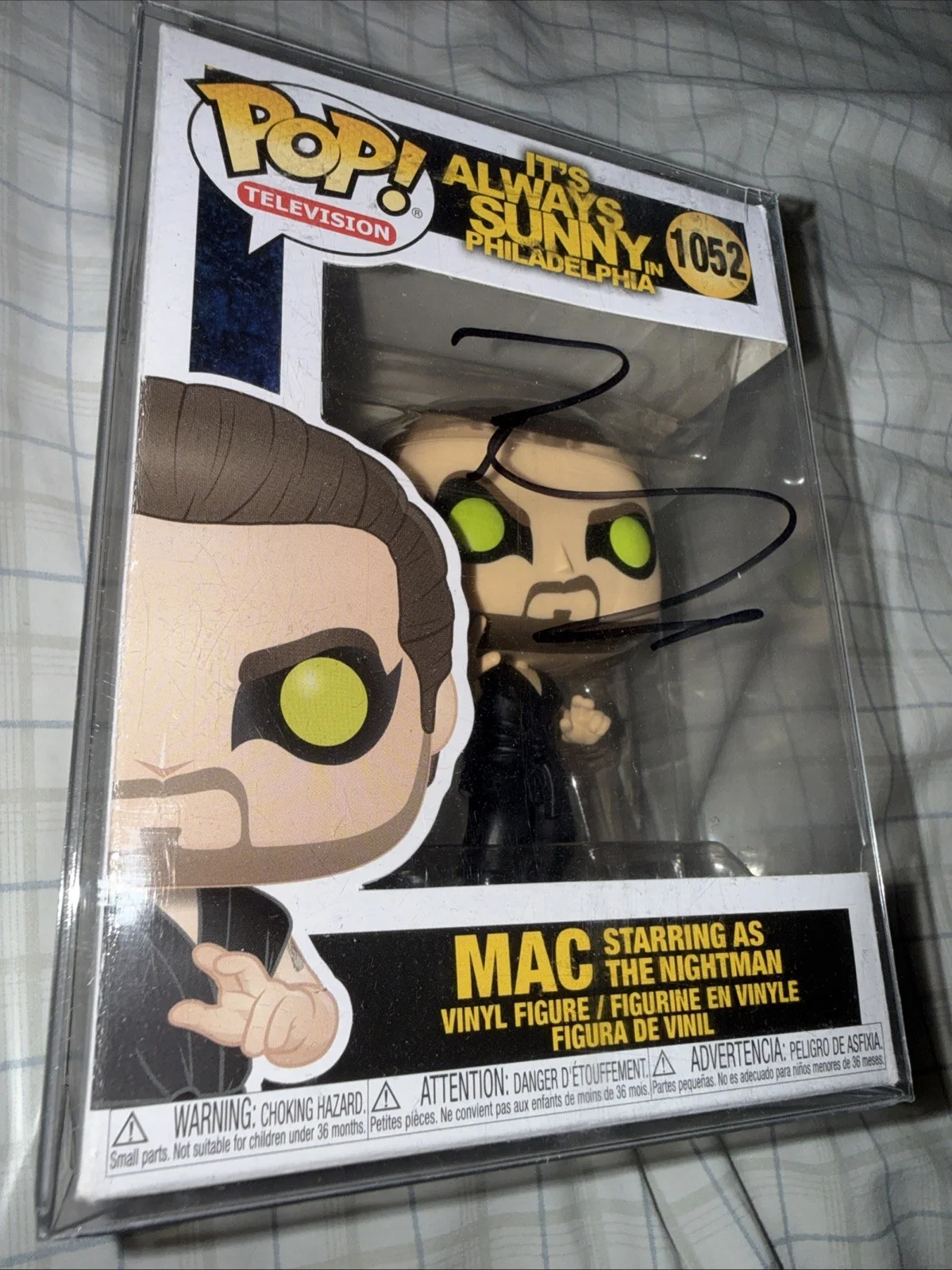 Rob McElhenney — Rob McElhenney Signed Mac Funko POP Autographed Always Sunny #1052 In Protector, изображение 2