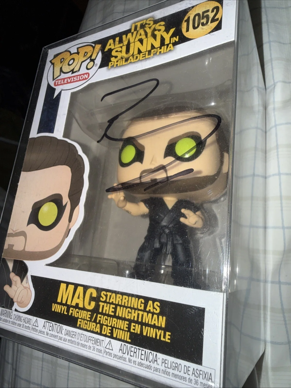 Rob McElhenney — Rob McElhenney Signed Mac Funko POP Autographed Always Sunny #1052 In Protector, изображение 3