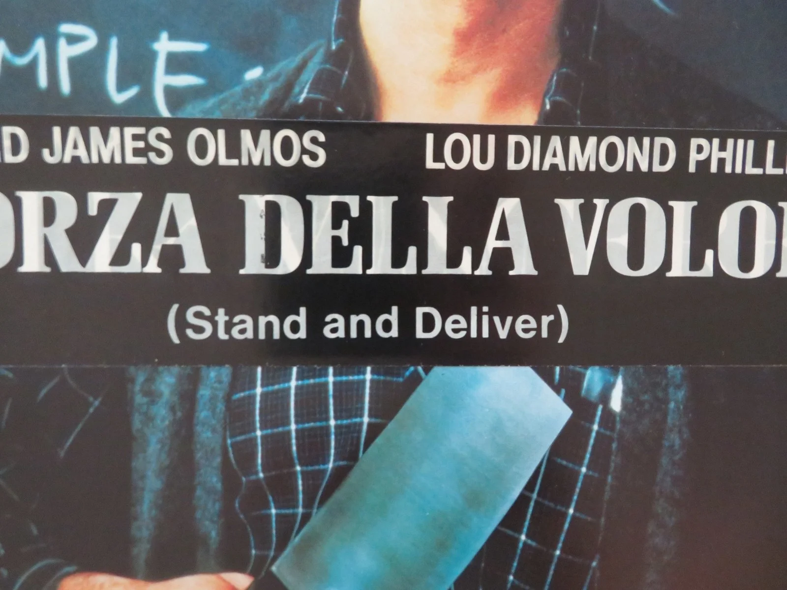 STAND AND DELIVER ITALIAN LOCANDINA POSTER LOU DIAMOND PHILLIPS EDWARD 1988, изображение 5