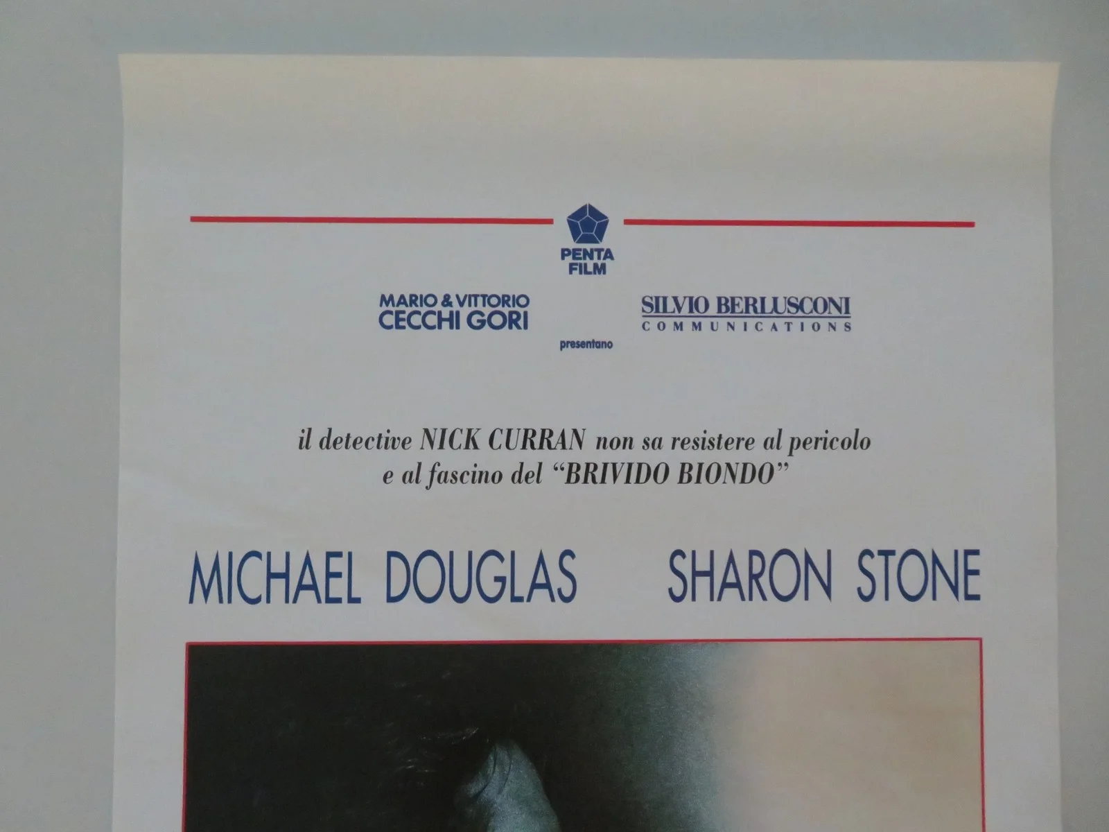 BASIC INSTINCT ITALIAN LOCANDINA POSTER MICHAEL DOUGLAS SHARON STONE 1992, image 2