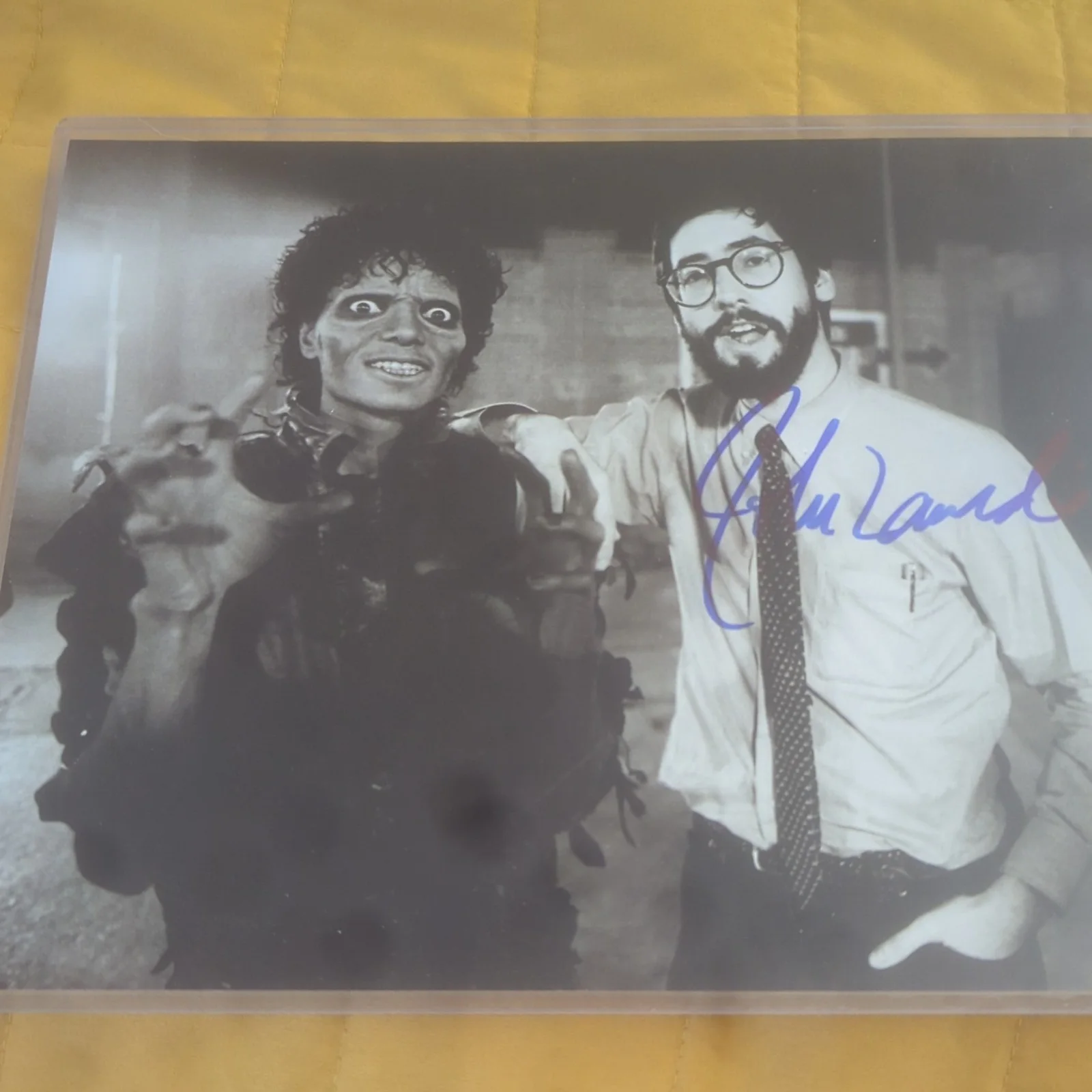 John Landis — Michael Jackson's Thriller video John Land 8x10 photo Letter of Authenticity, image 3