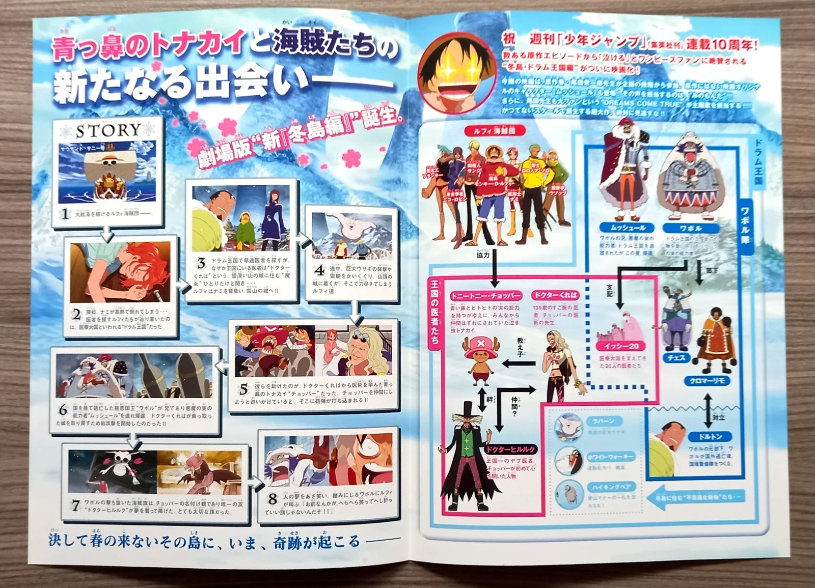 One Piece 9: Episode of Chopper Plus (2008) original (10"x7") Chirashi Flyer, изображение 4