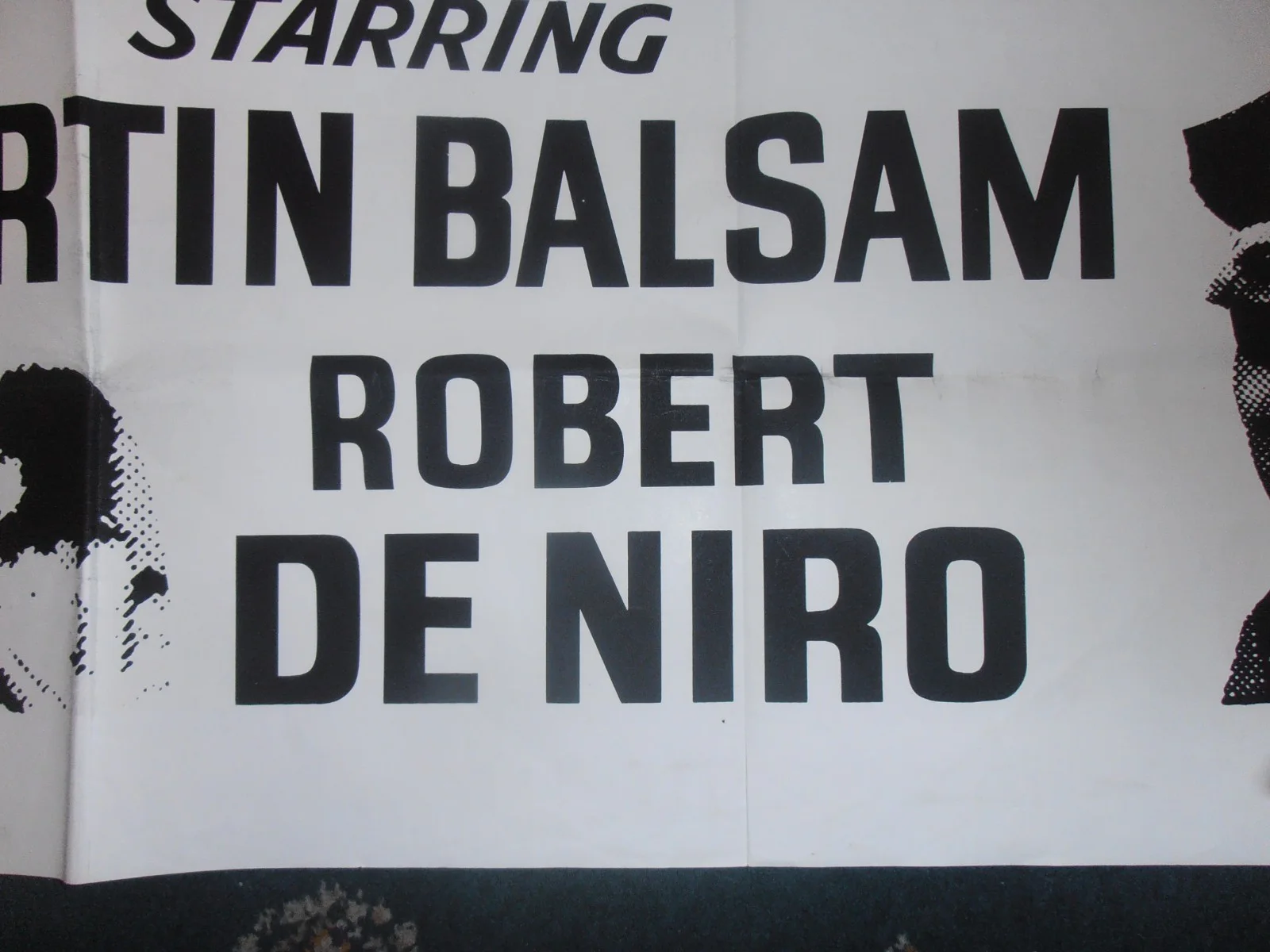 RARE Misprint 70s British Quad Film Poster - wrongly credited to Robert De Niro, image 5
