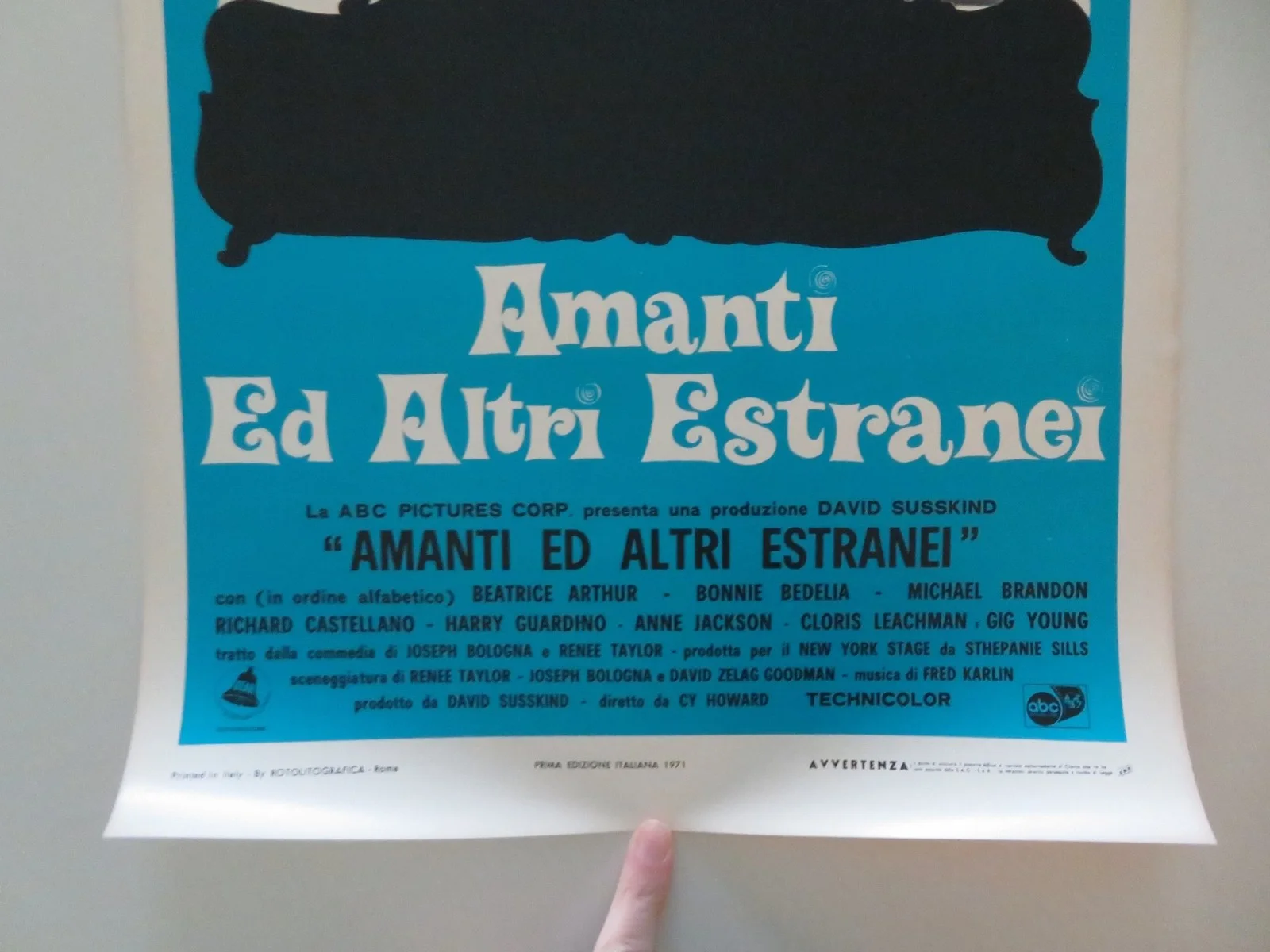 LOVERS AND OTHER STRANGERS ITALIAN LOCANDINA POSTER DIANE KEATON BEA ARTHUR 1971, изображение 4