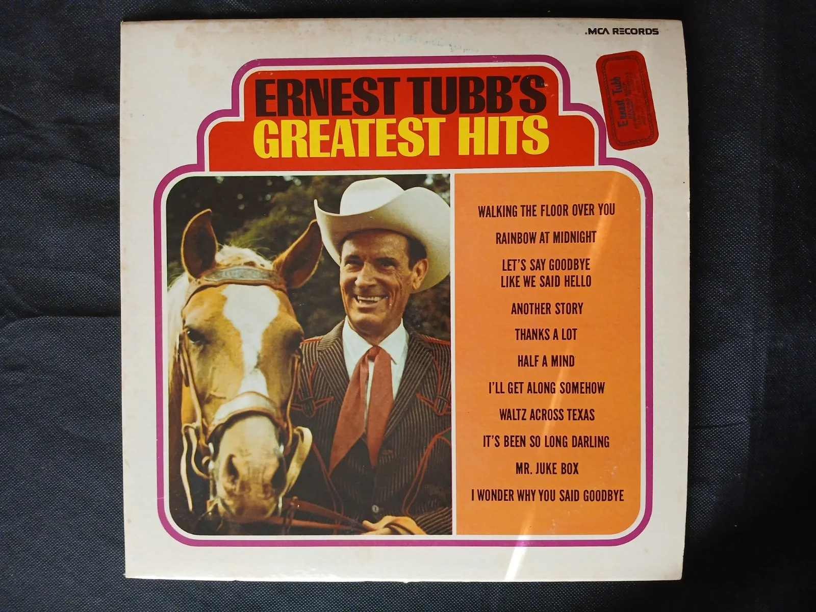 Ernest Tubb Autographed LP – Back Cover Signature – Greatest Hits – Tubb Store +, изображение 5