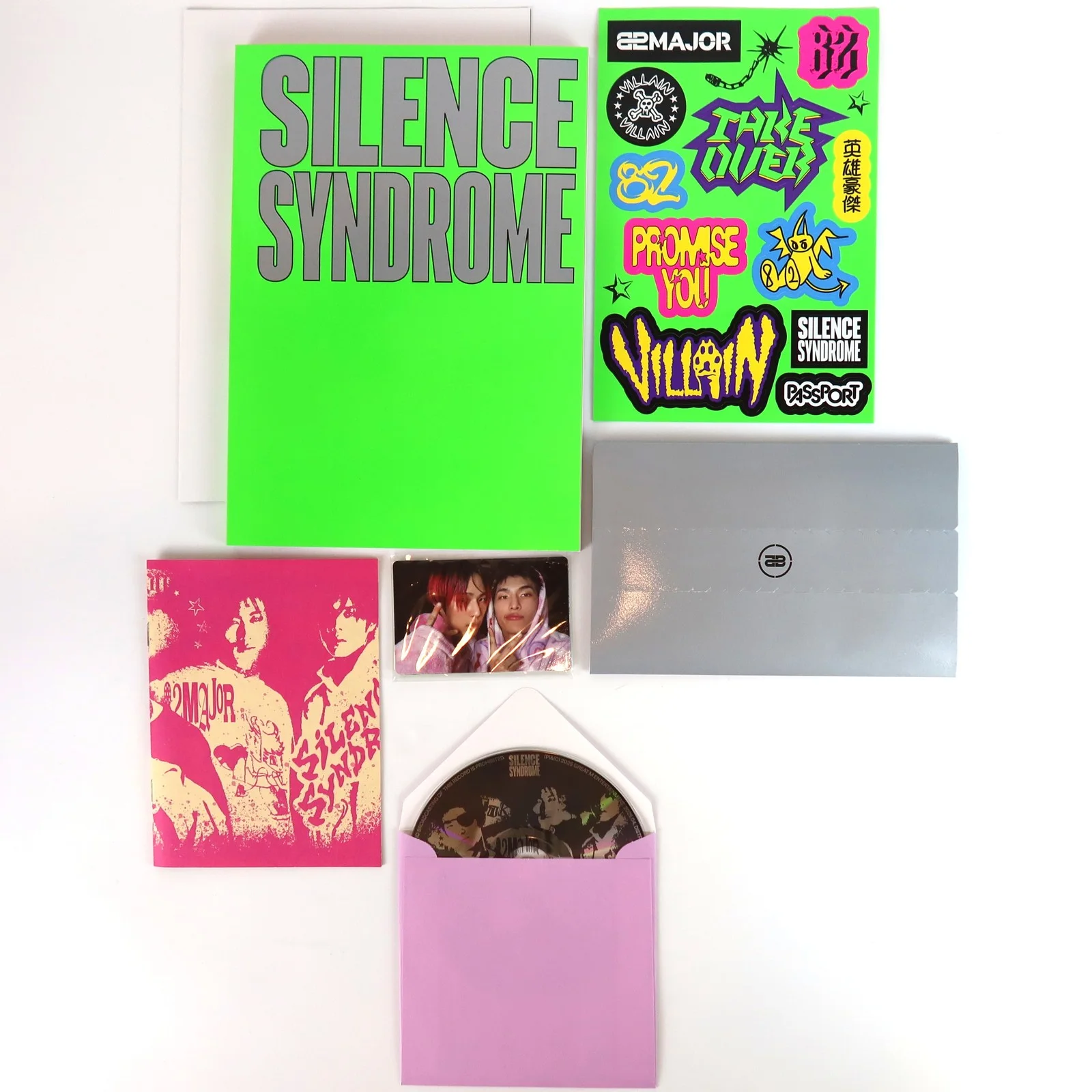82Major - Silence Syndrome 3rd Mini Album Signed Autographed CD Promo 2025, изображение 3