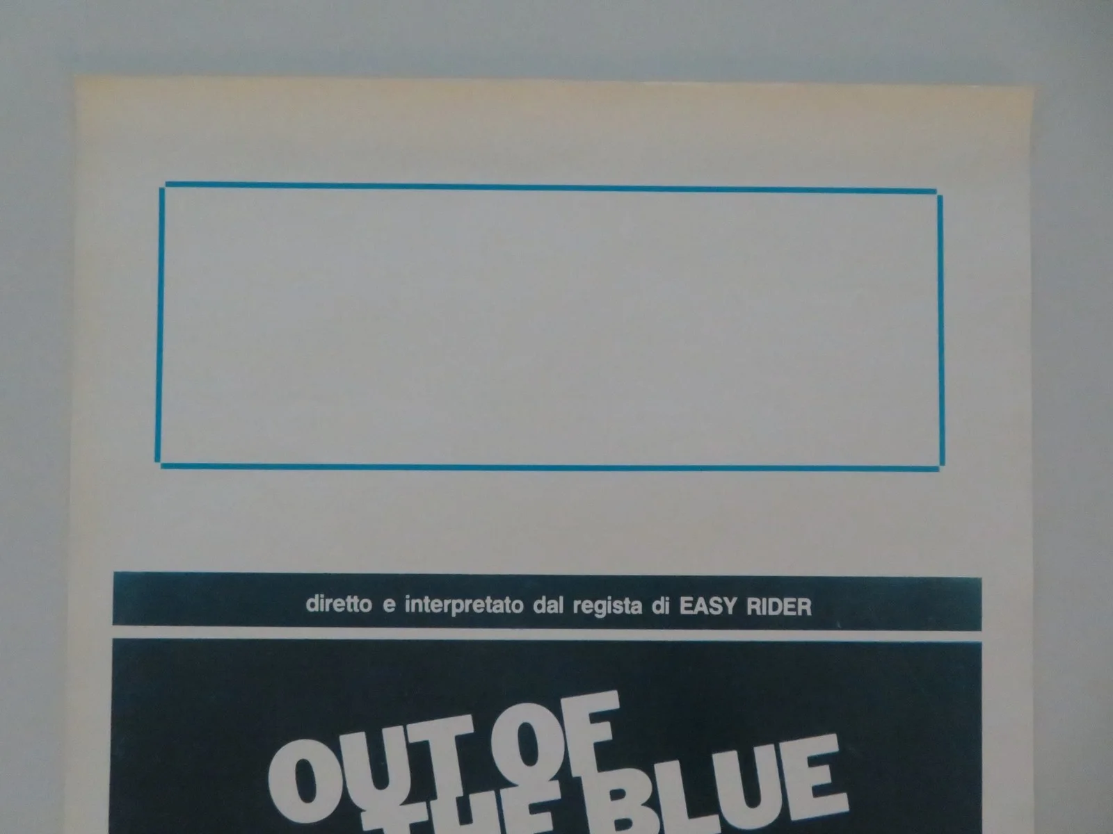 OUT OF THE BLUE ITALIAN LOCANDINA POSTER DENNIS HOPPER LINDA MANZ 1982, изображение 2